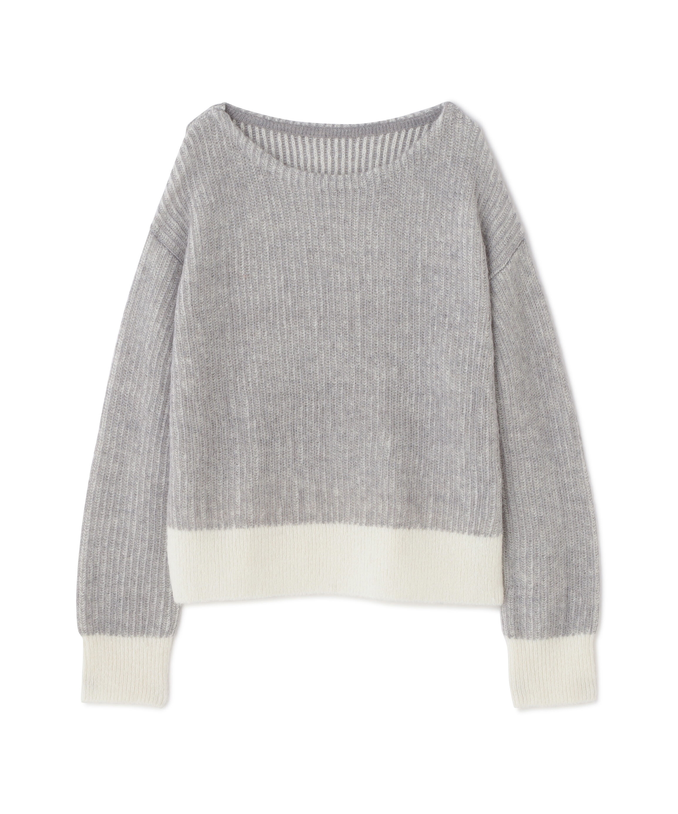  「配色リブボクシーニット」|ニット・セーター|