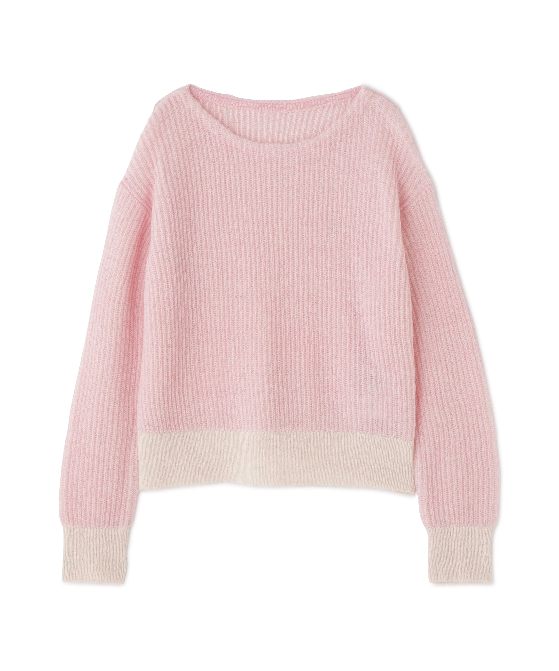  「配色リブボクシーニット」|ニット・セーター|