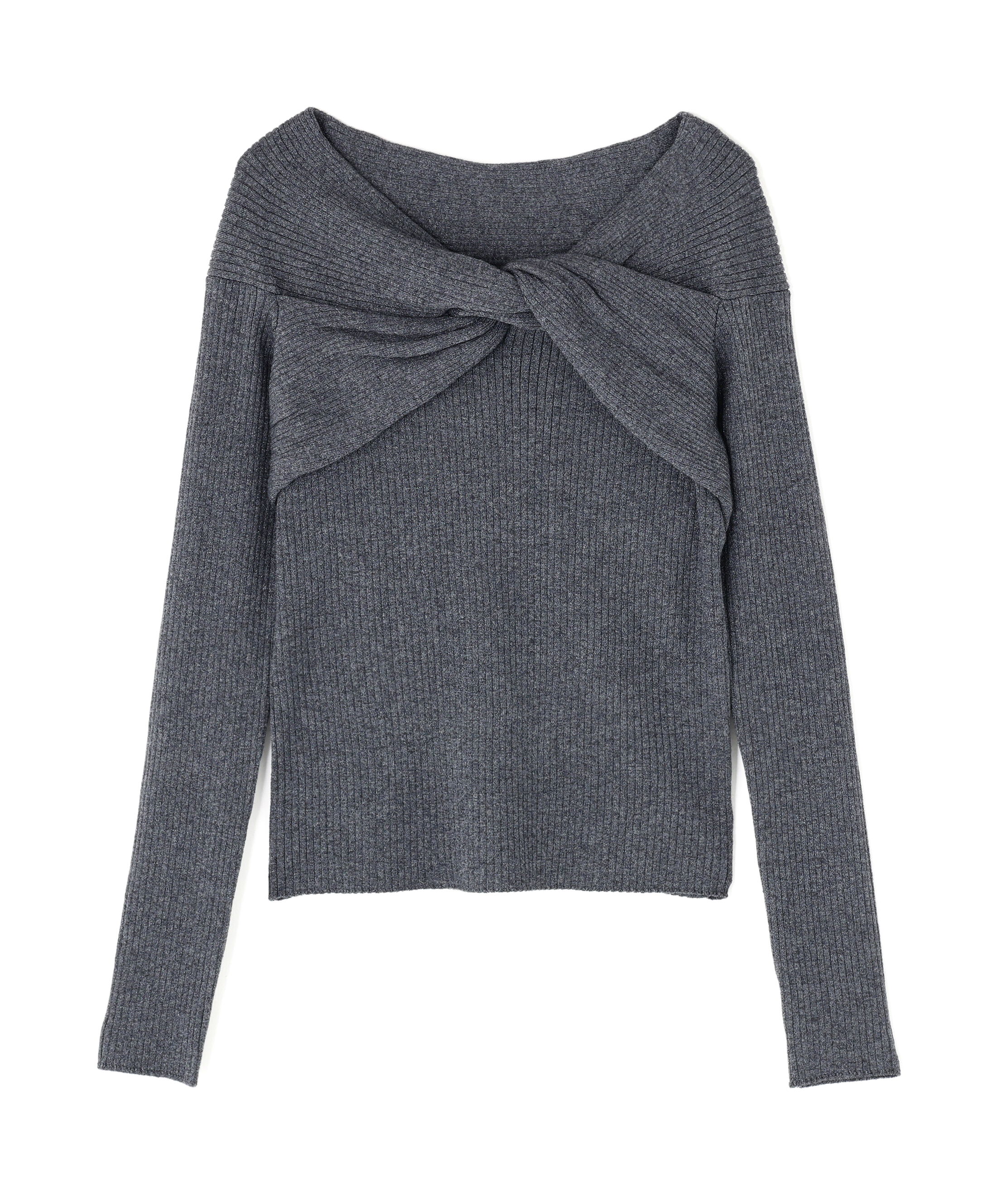  「ツイストラメリブニット」|ニット・セーター|