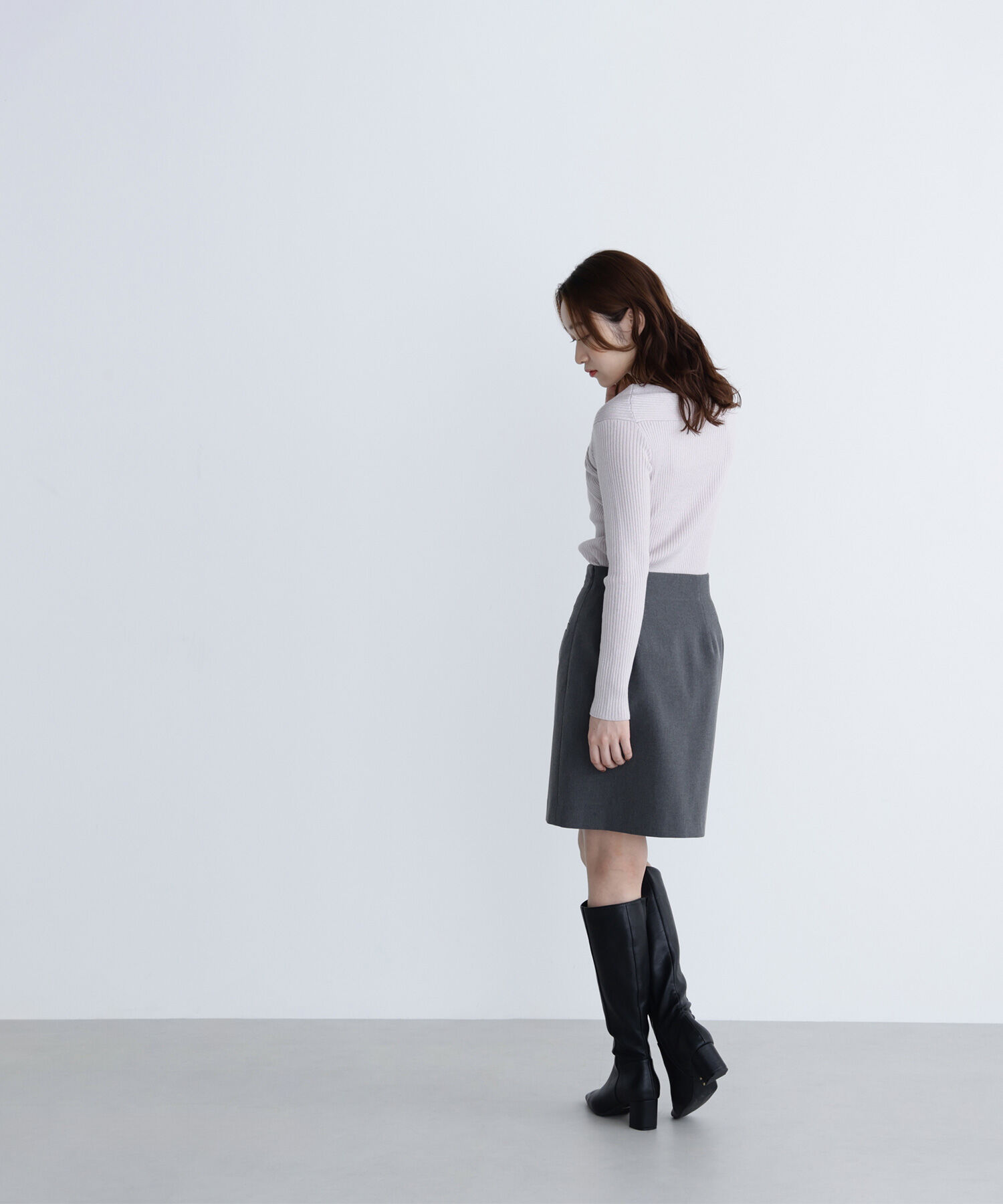  「ツイストラメリブニット」|ニット・セーター|