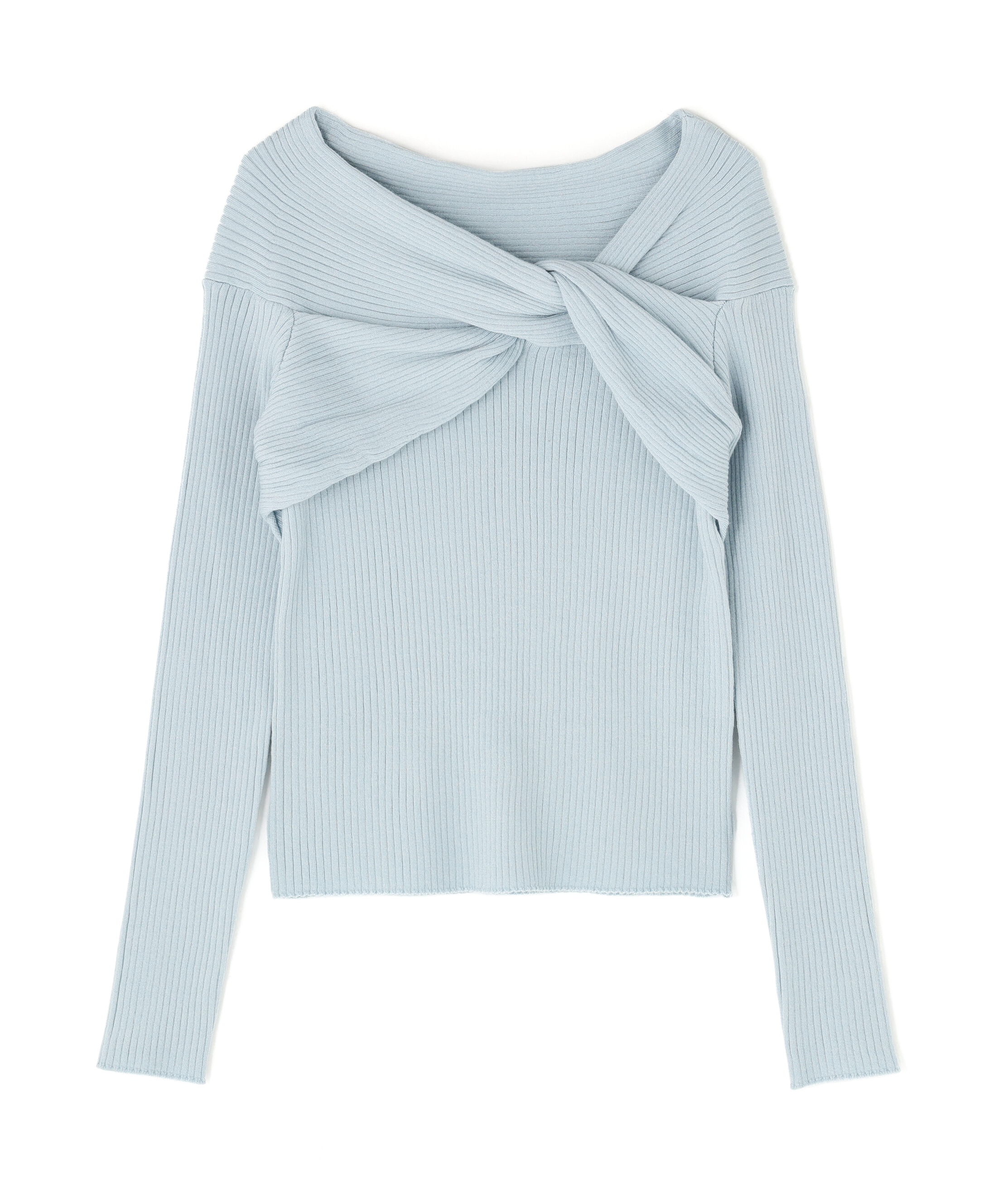  「ツイストラメリブニット」|ニット・セーター|