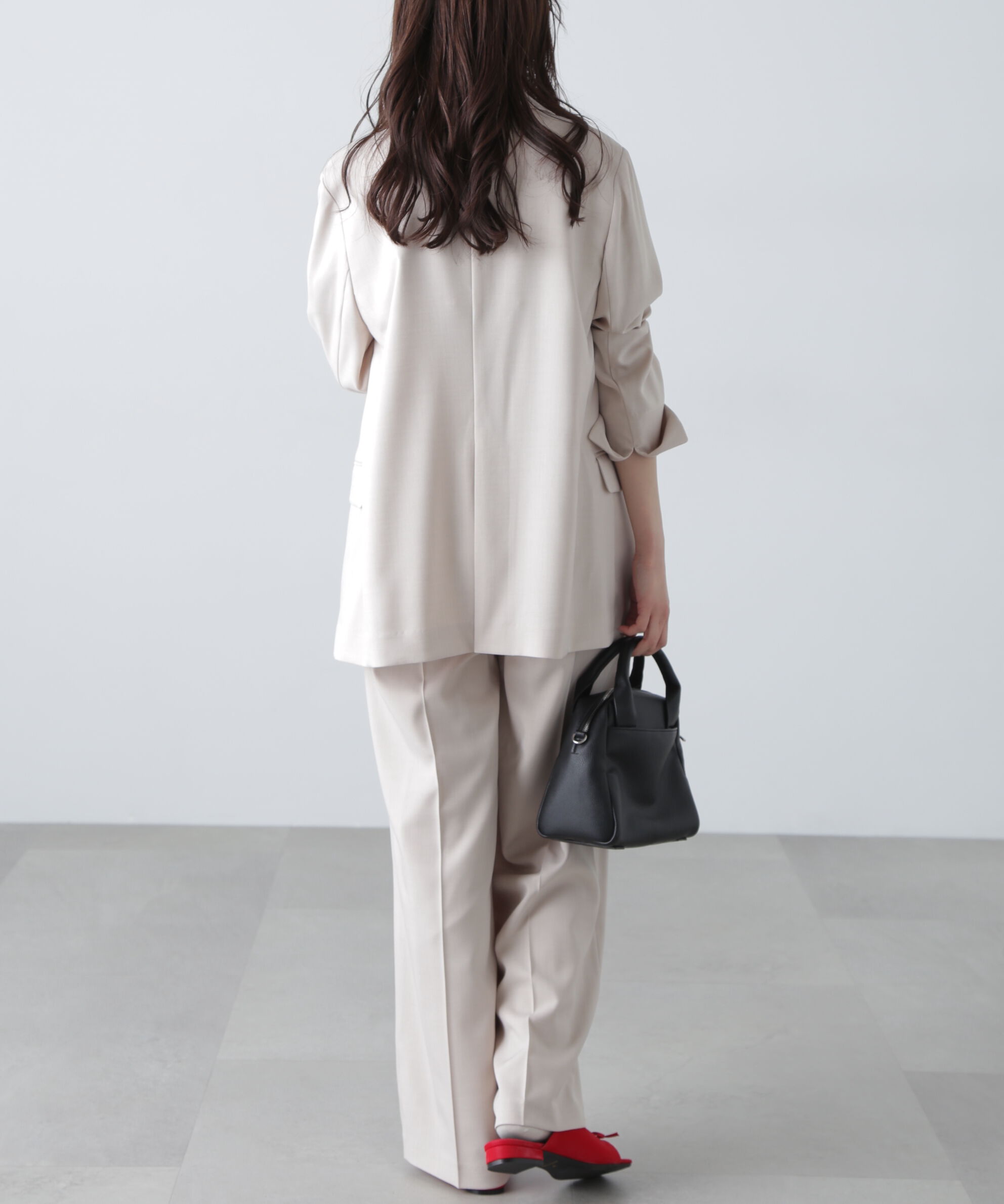  「梳毛調合繊タックワイドパンツ」|その他|