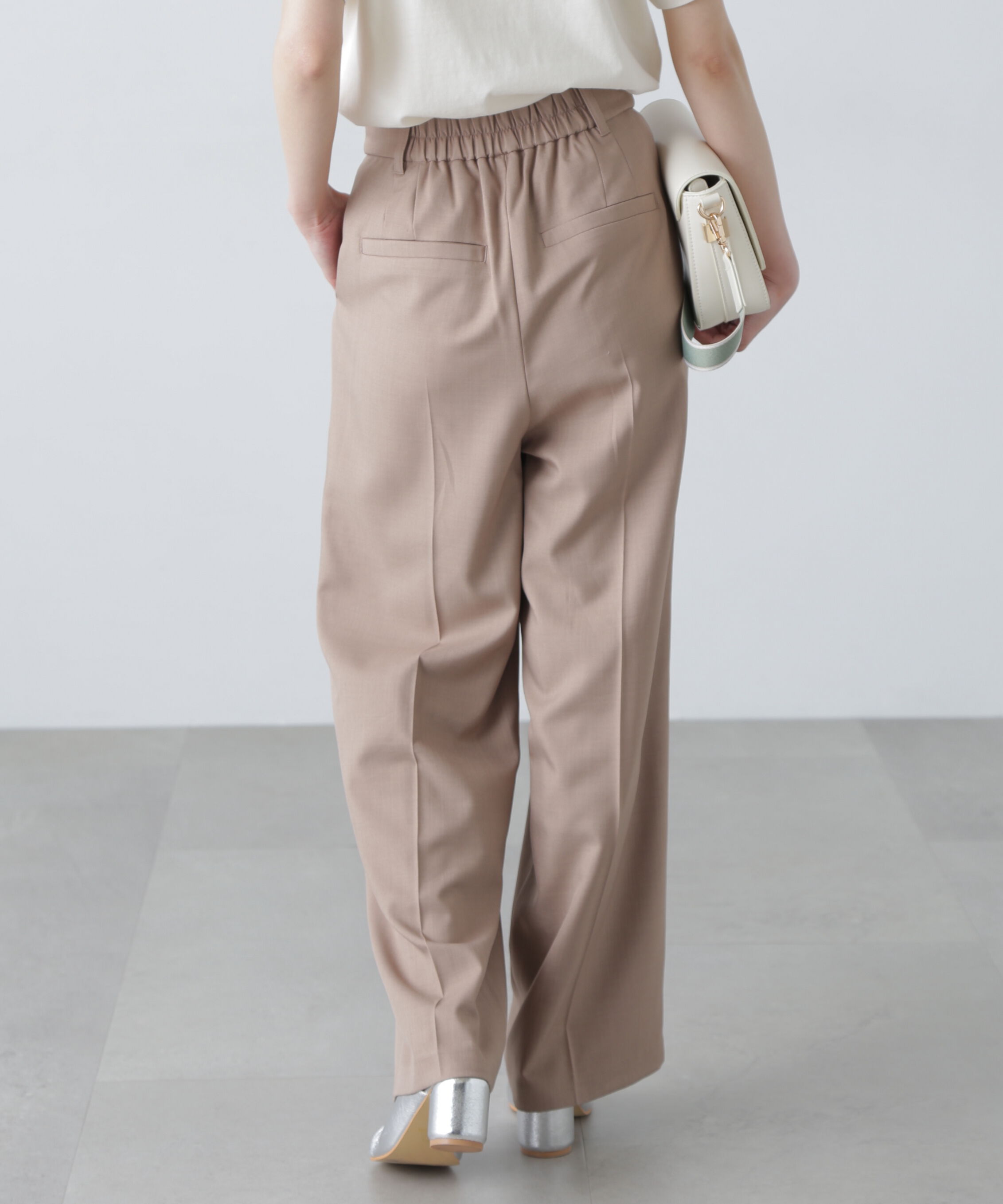  「梳毛調合繊タックワイドパンツ」|その他|