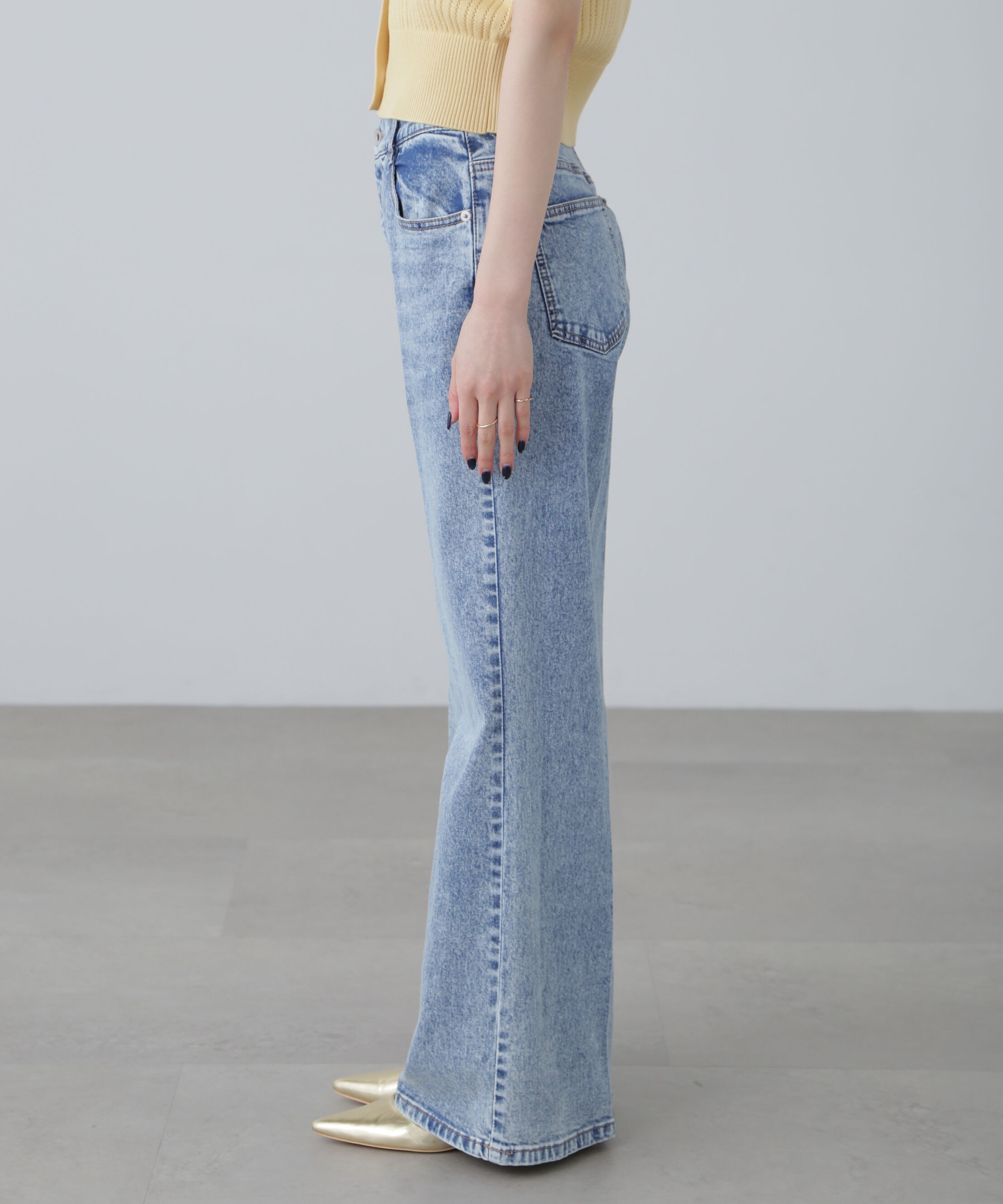  「センタープレスフレアデニムパンツ」|その他|