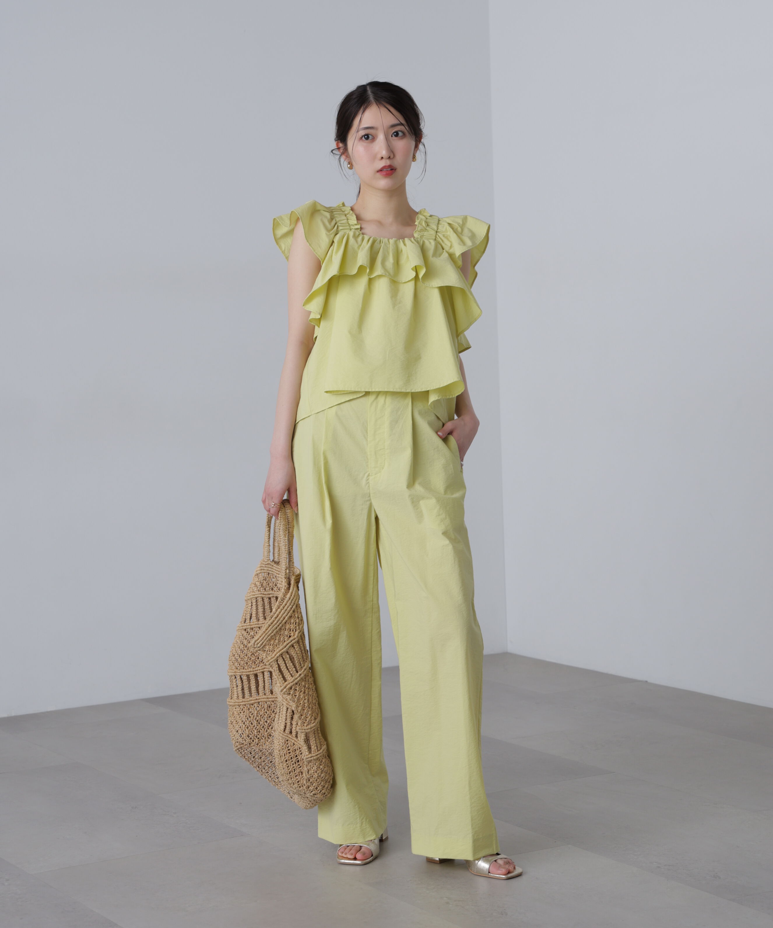  「〈セットアップ対応〉ワッシャーセミワイドパンツ」|その他|