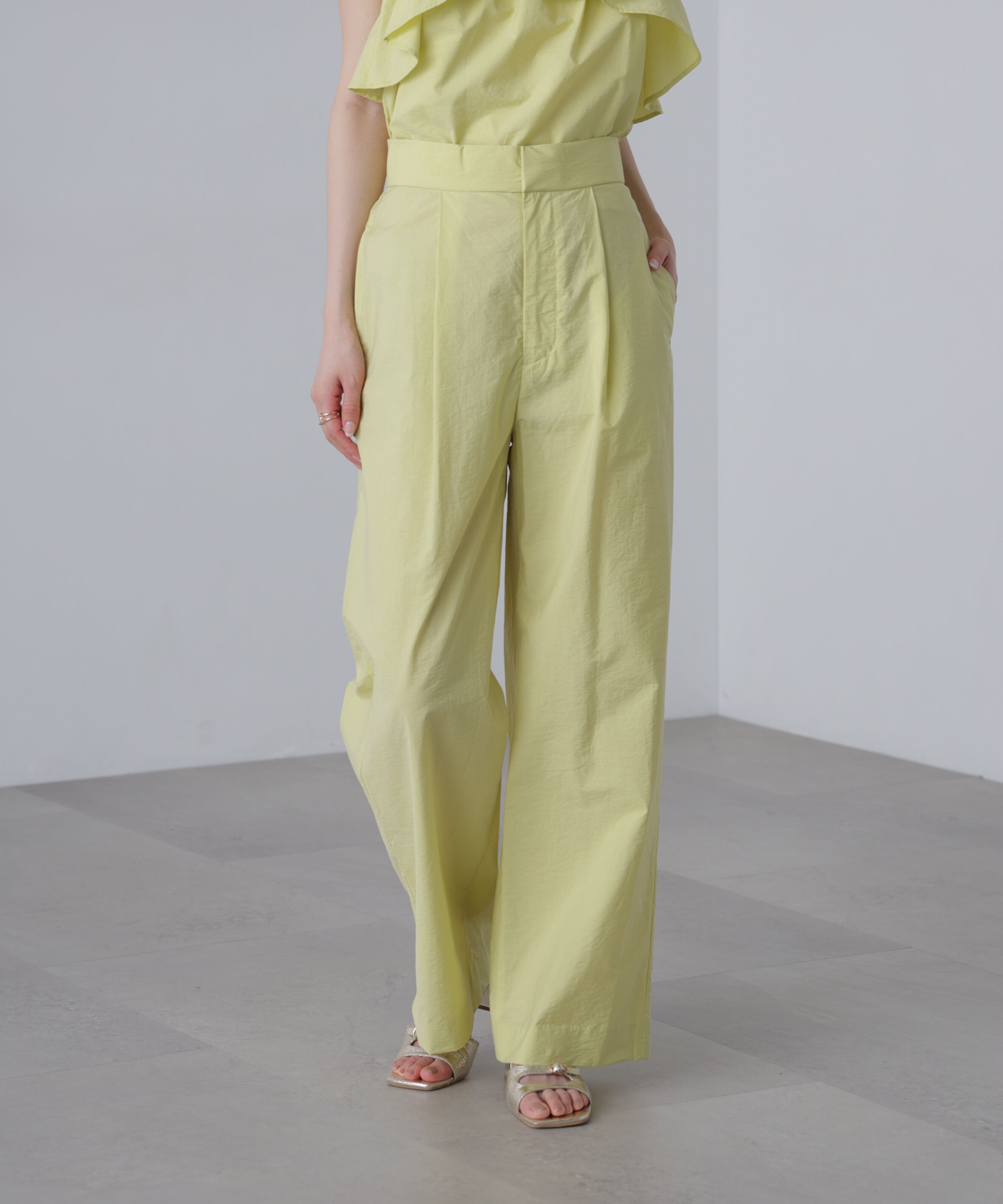  「〈セットアップ対応〉ワッシャーセミワイドパンツ」|その他|