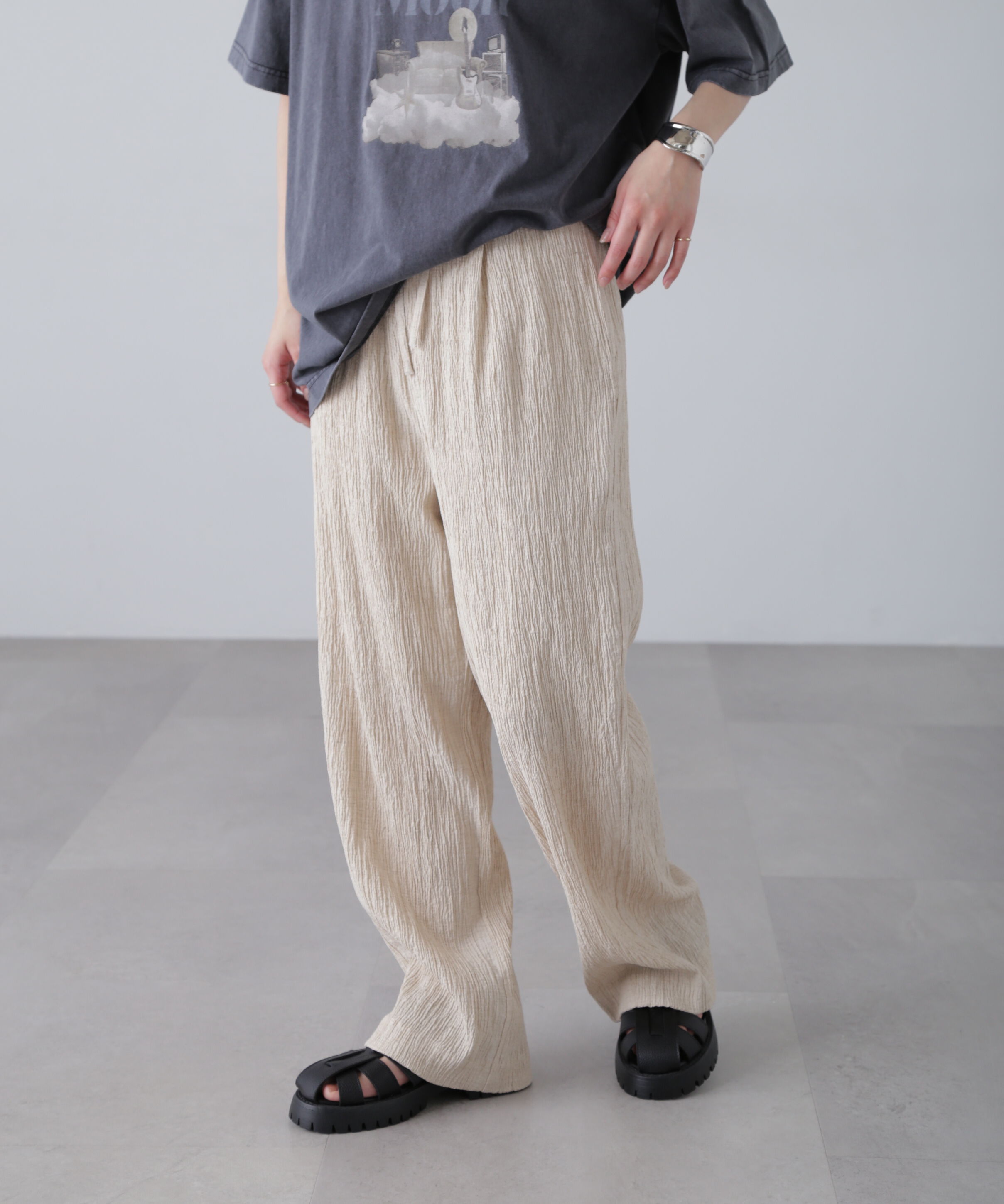  「楊柳リラックスストレートパンツ」|その他|