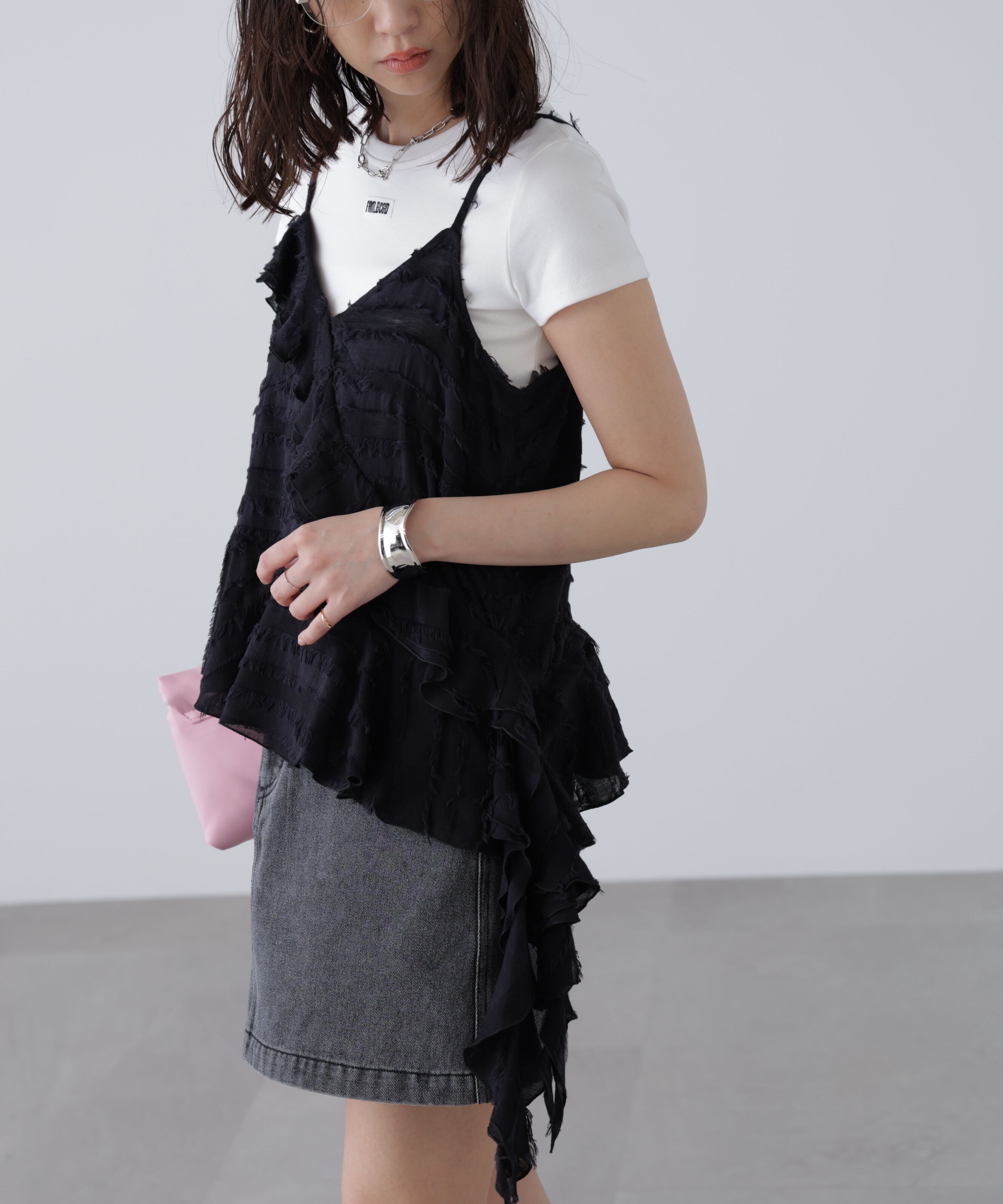  「フリンジシャギーアシメブラウス」|シャツ・ブラウス|