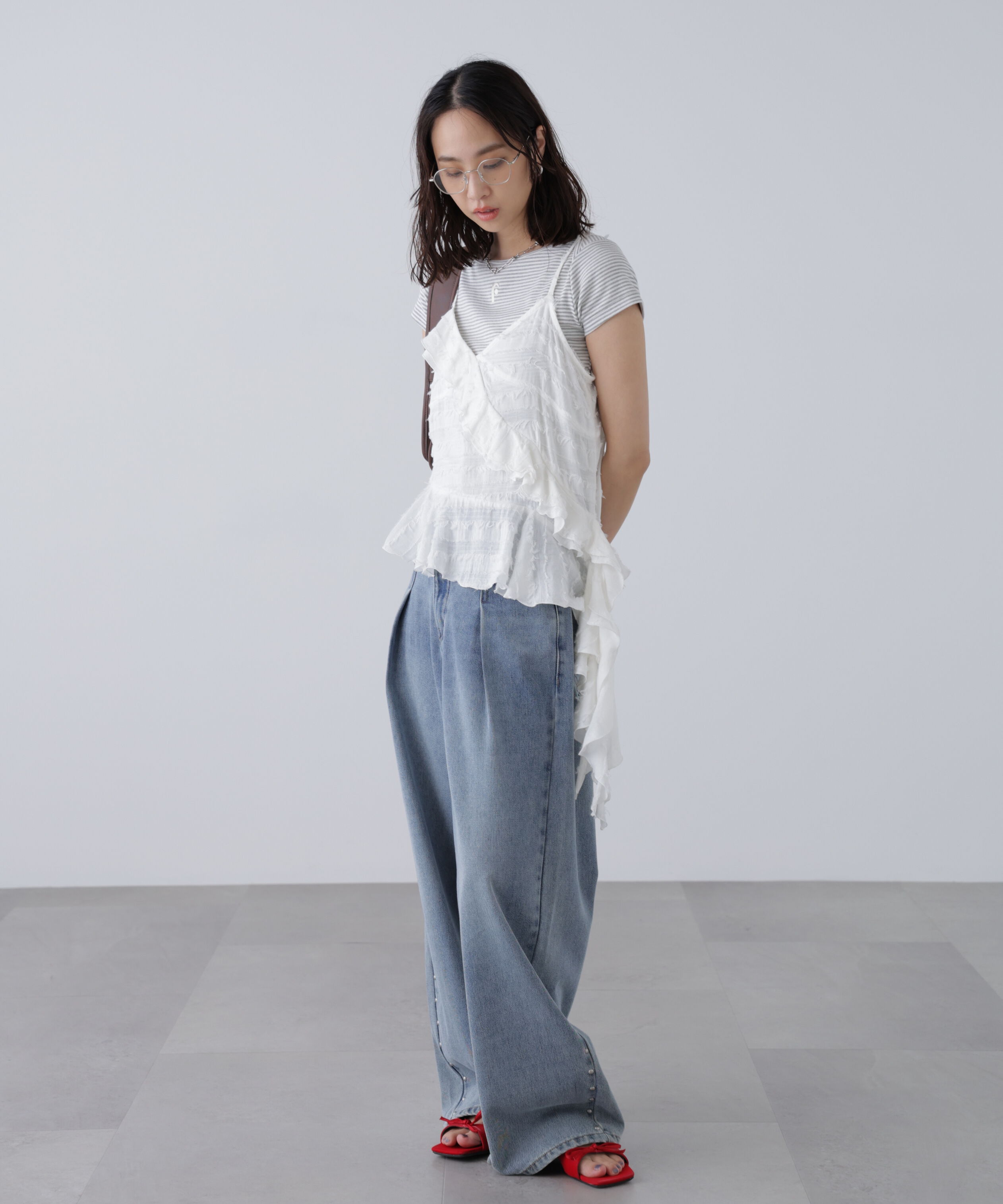  「フリンジシャギーアシメブラウス」|シャツ・ブラウス|