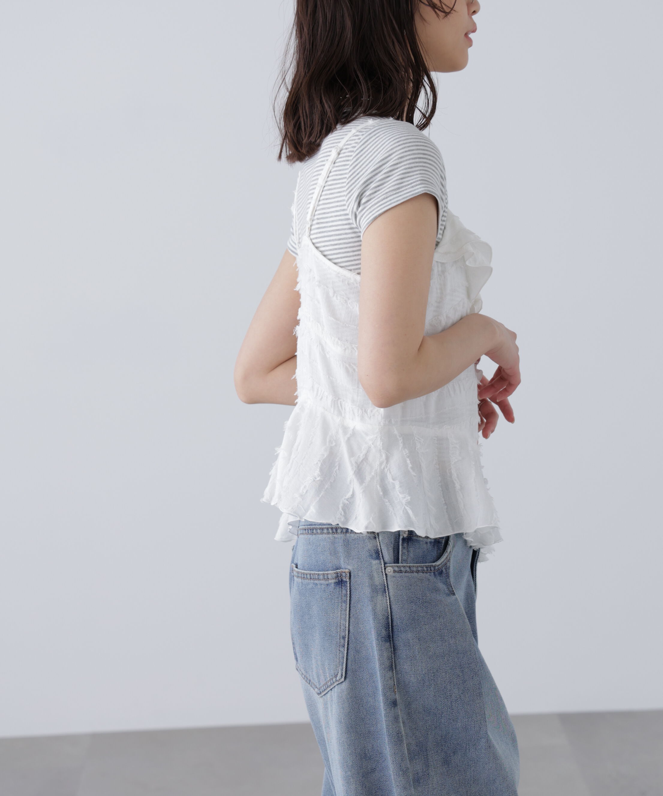  「フリンジシャギーアシメブラウス」|シャツ・ブラウス|