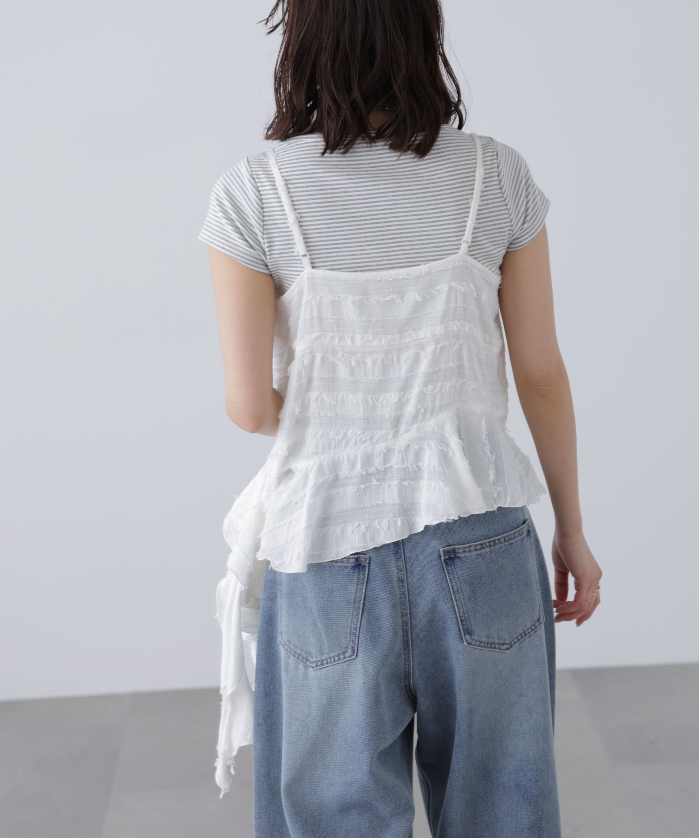  「フリンジシャギーアシメブラウス」|シャツ・ブラウス|