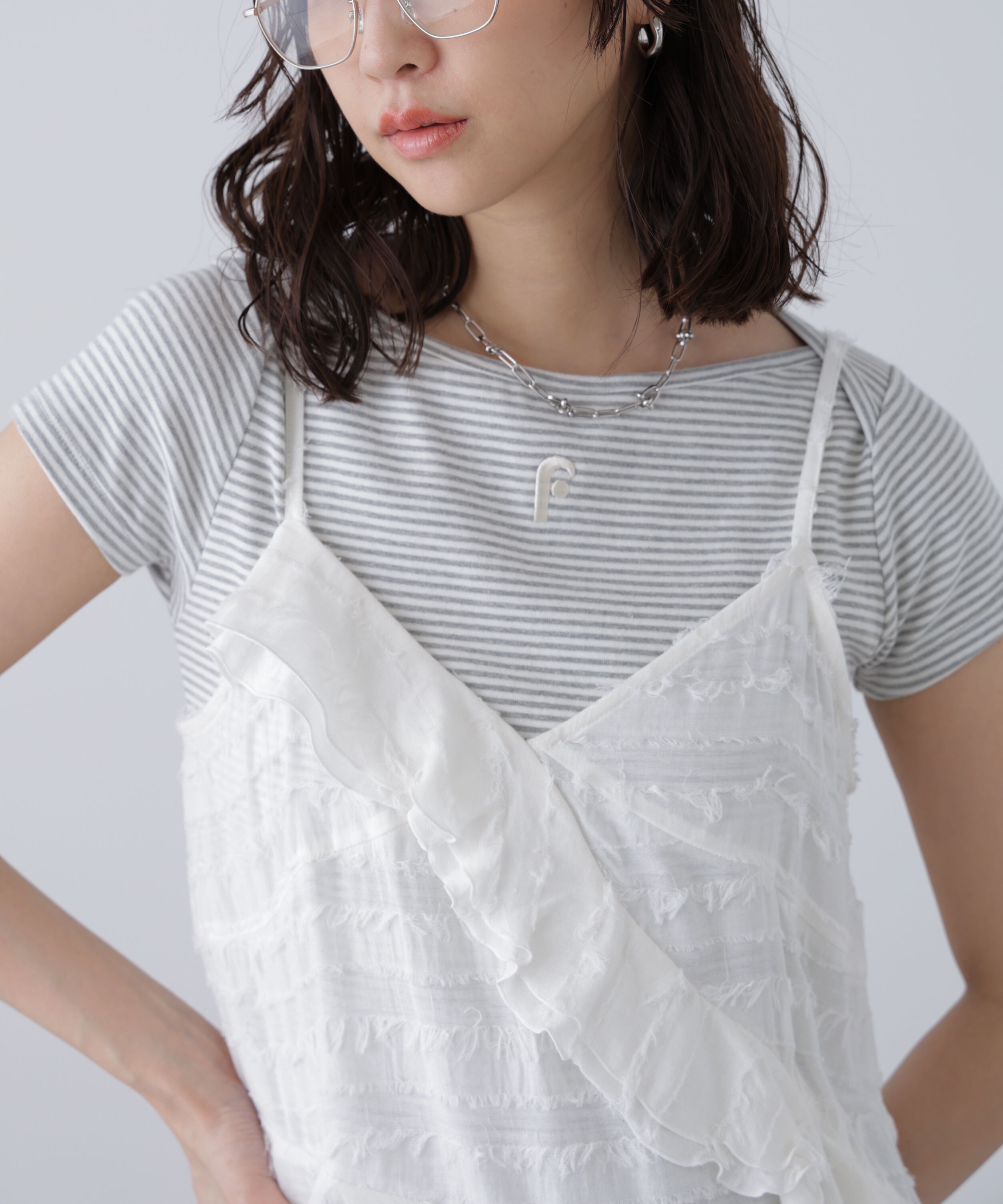  「フリンジシャギーアシメブラウス」|シャツ・ブラウス|