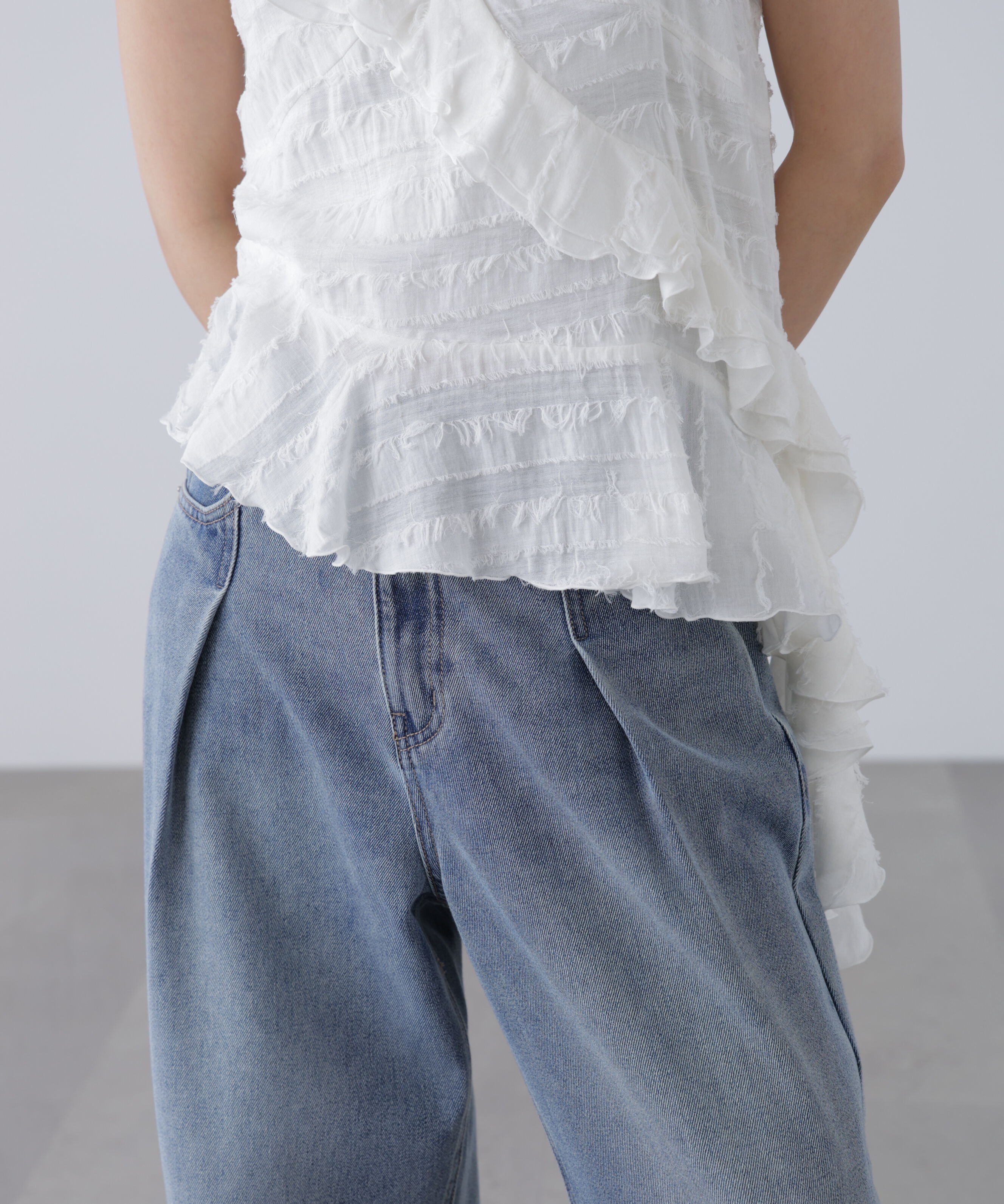  「フリンジシャギーアシメブラウス」|シャツ・ブラウス|