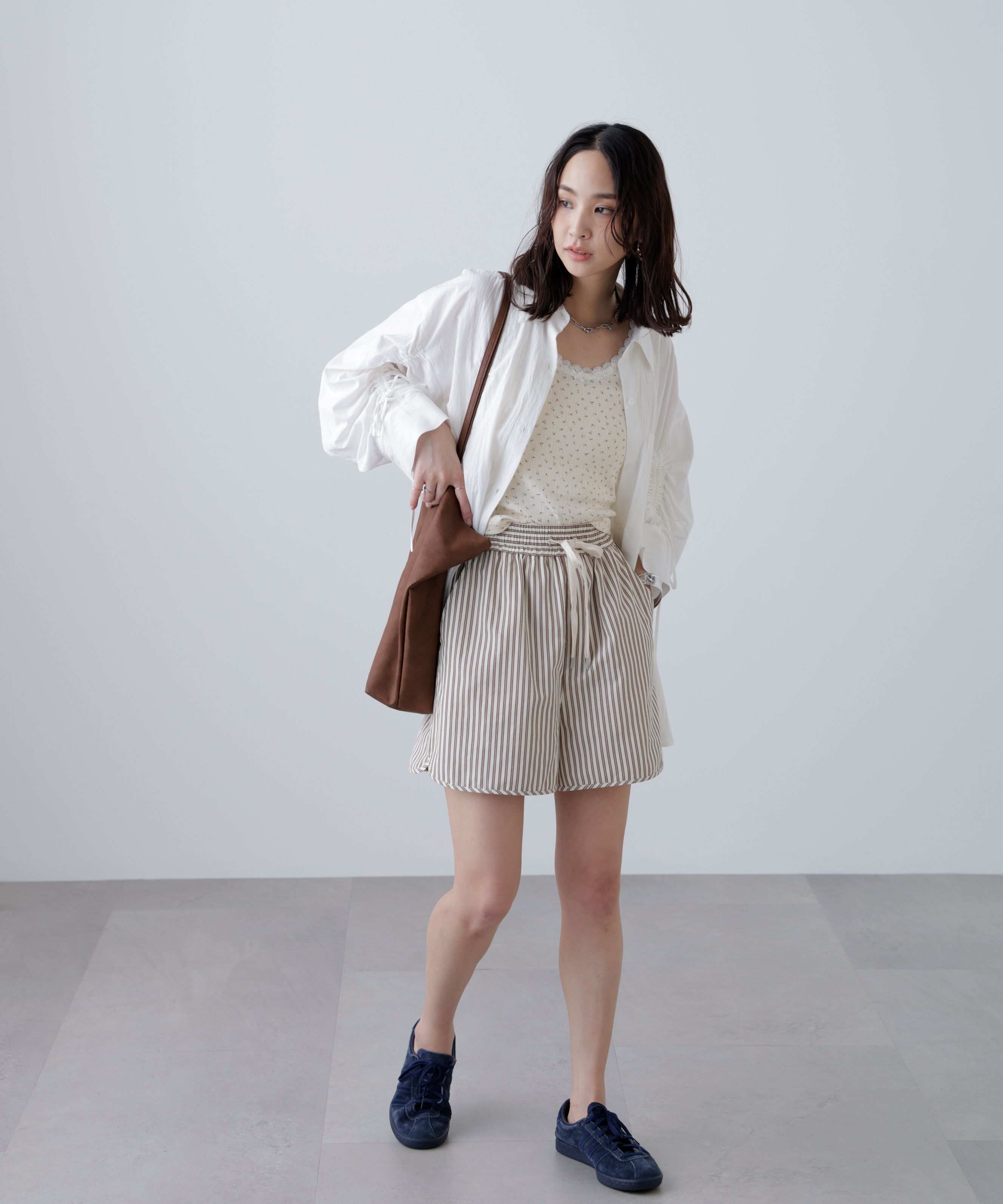  「〈セットアップ対応〉ストライプショートパンツ」|その他|