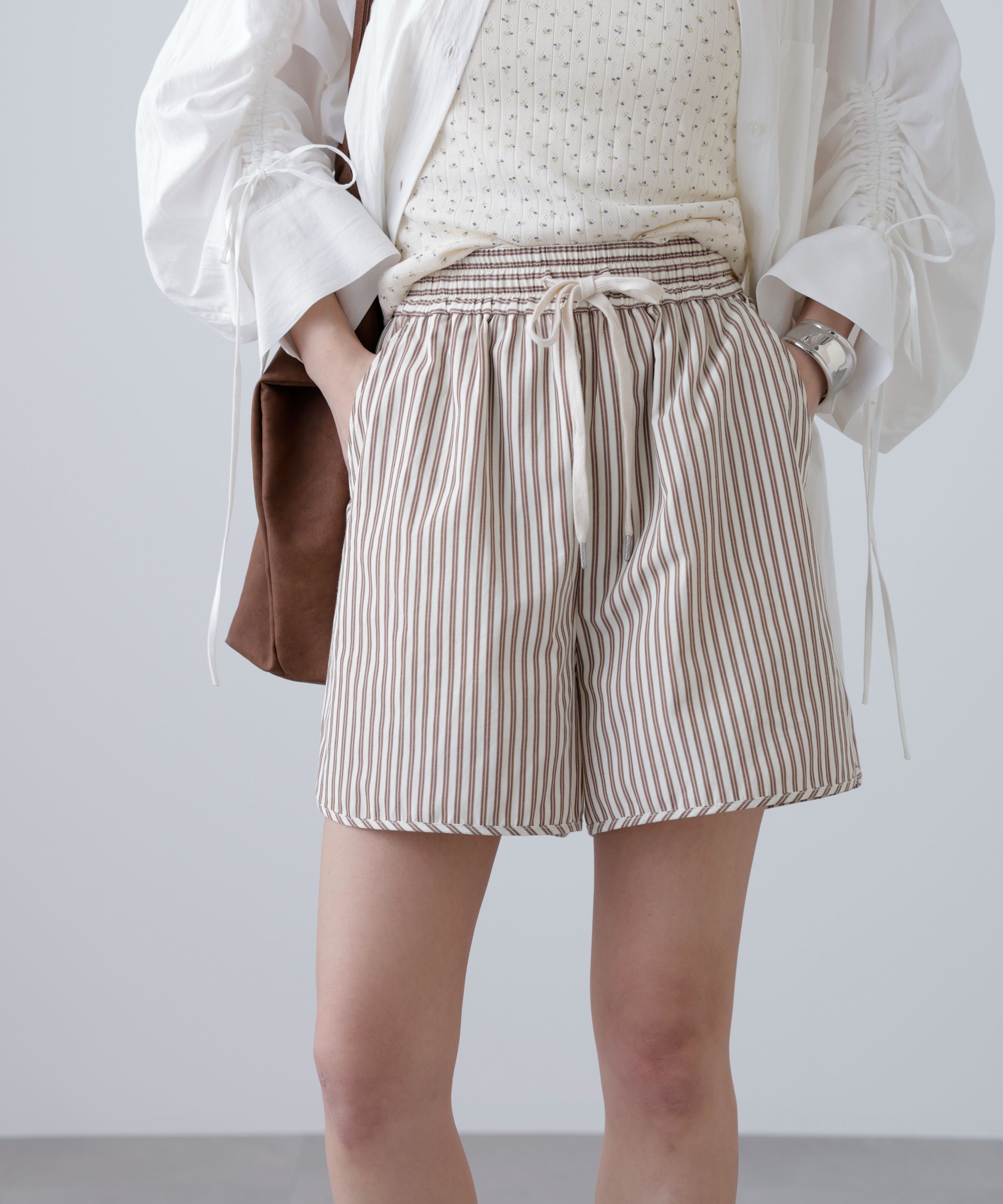  「〈セットアップ対応〉ストライプショートパンツ」|その他|