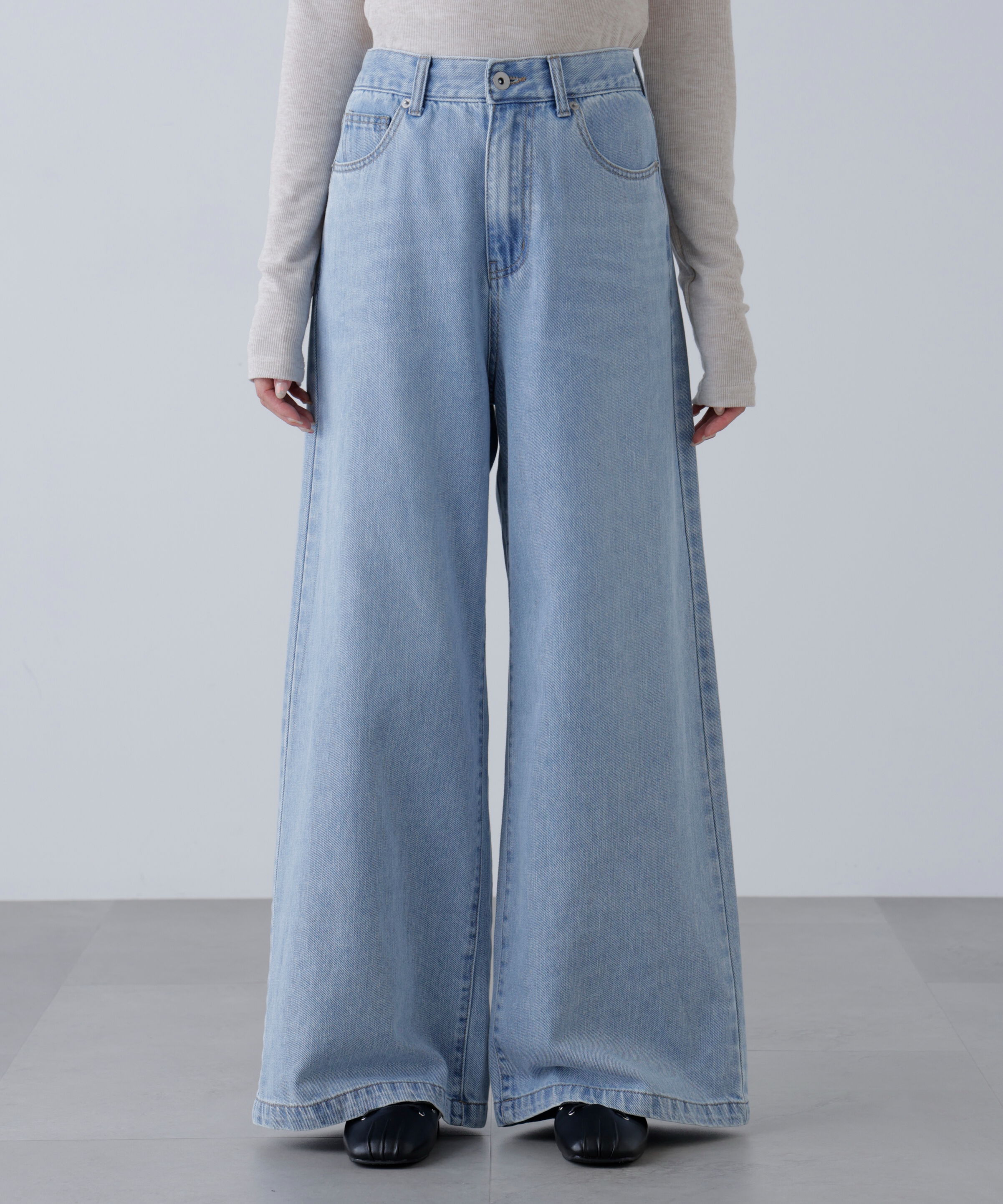  「甘織ワイドデニムパンツ」|その他|
