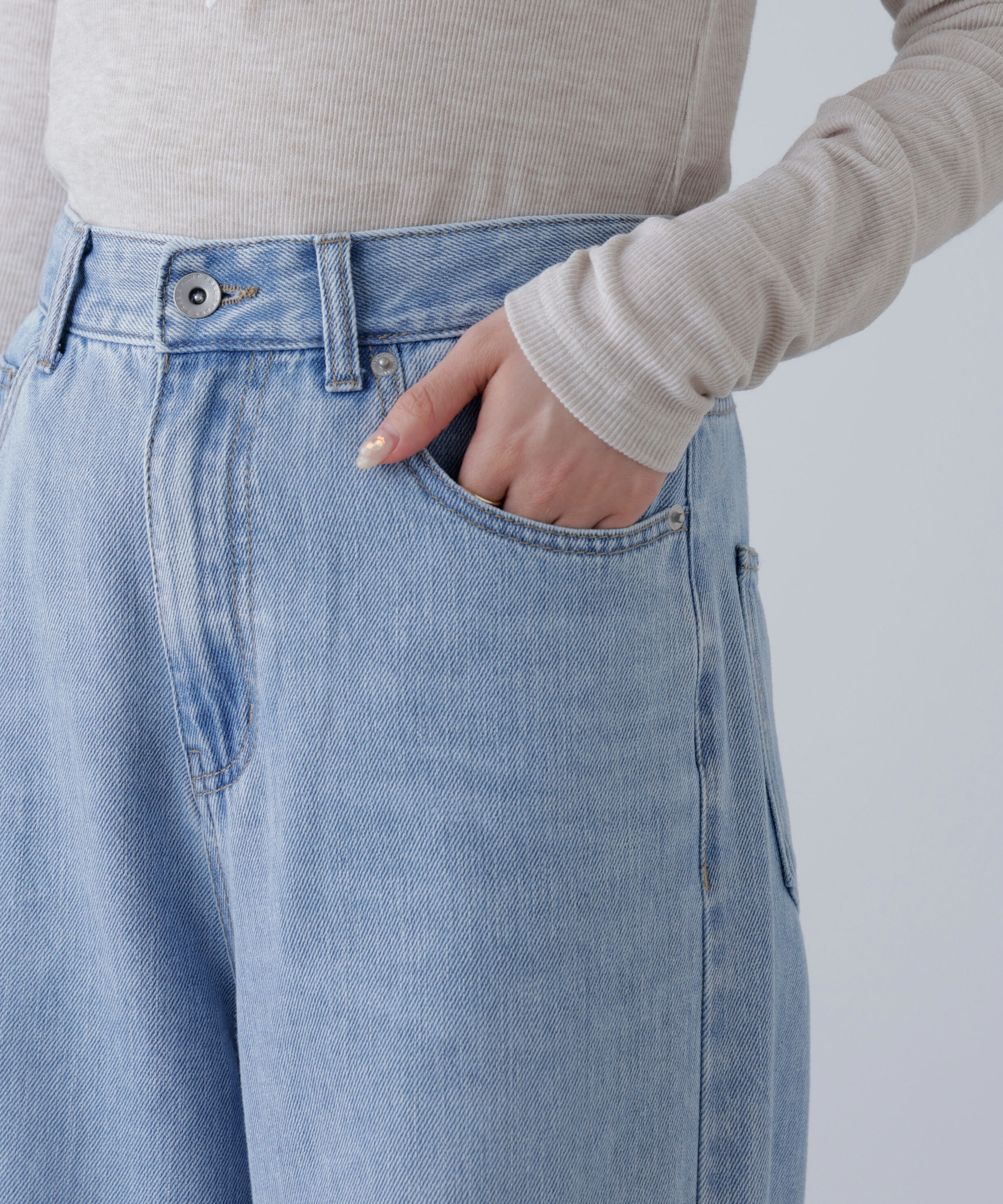  「甘織ワイドデニムパンツ」|その他|