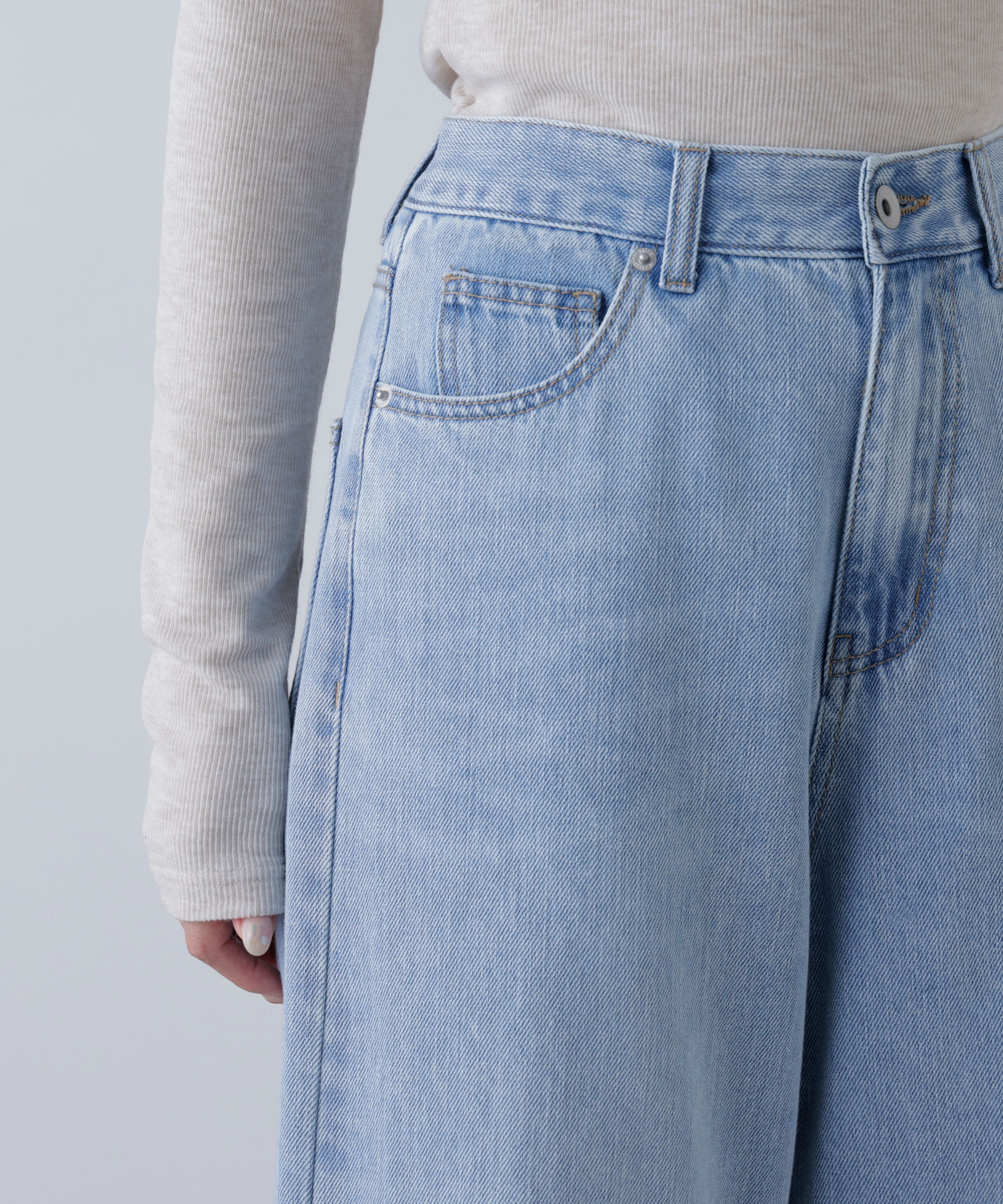  「甘織ワイドデニムパンツ」|その他|