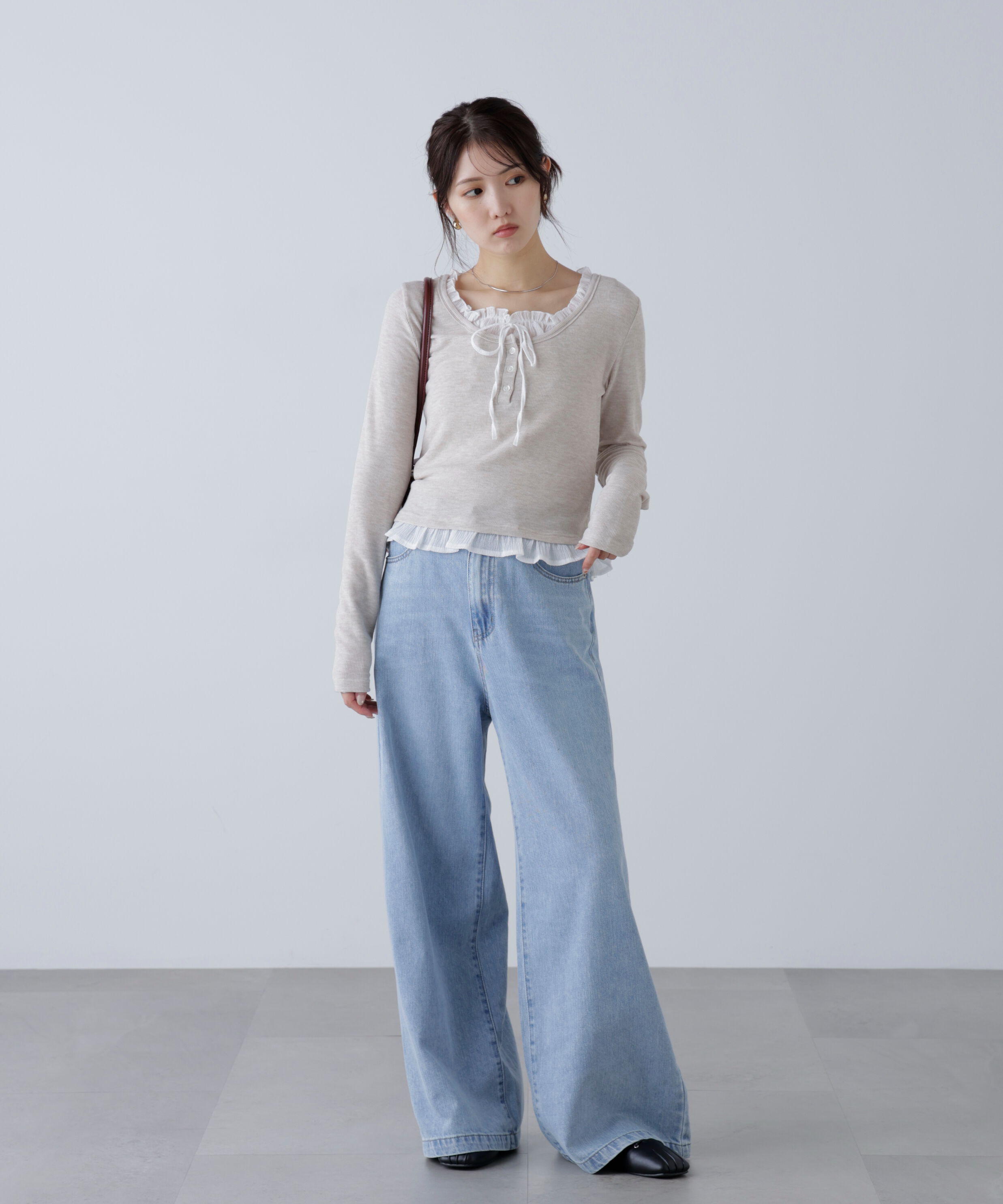  「甘織ワイドデニムパンツ」|その他|