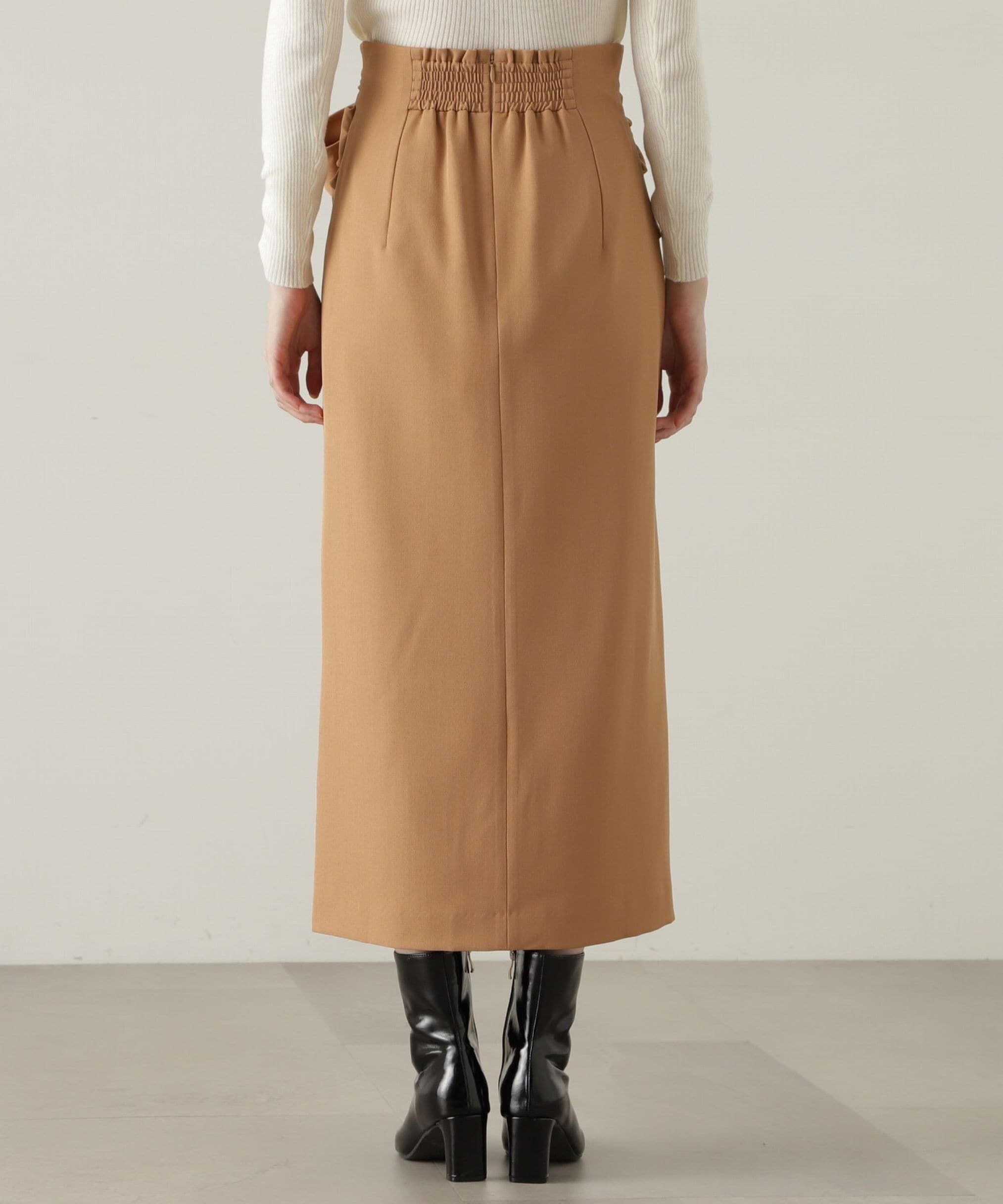 PROPORTION BODY DRESSING「ラップ風リボンタイトスカート　24AW」|スカート|