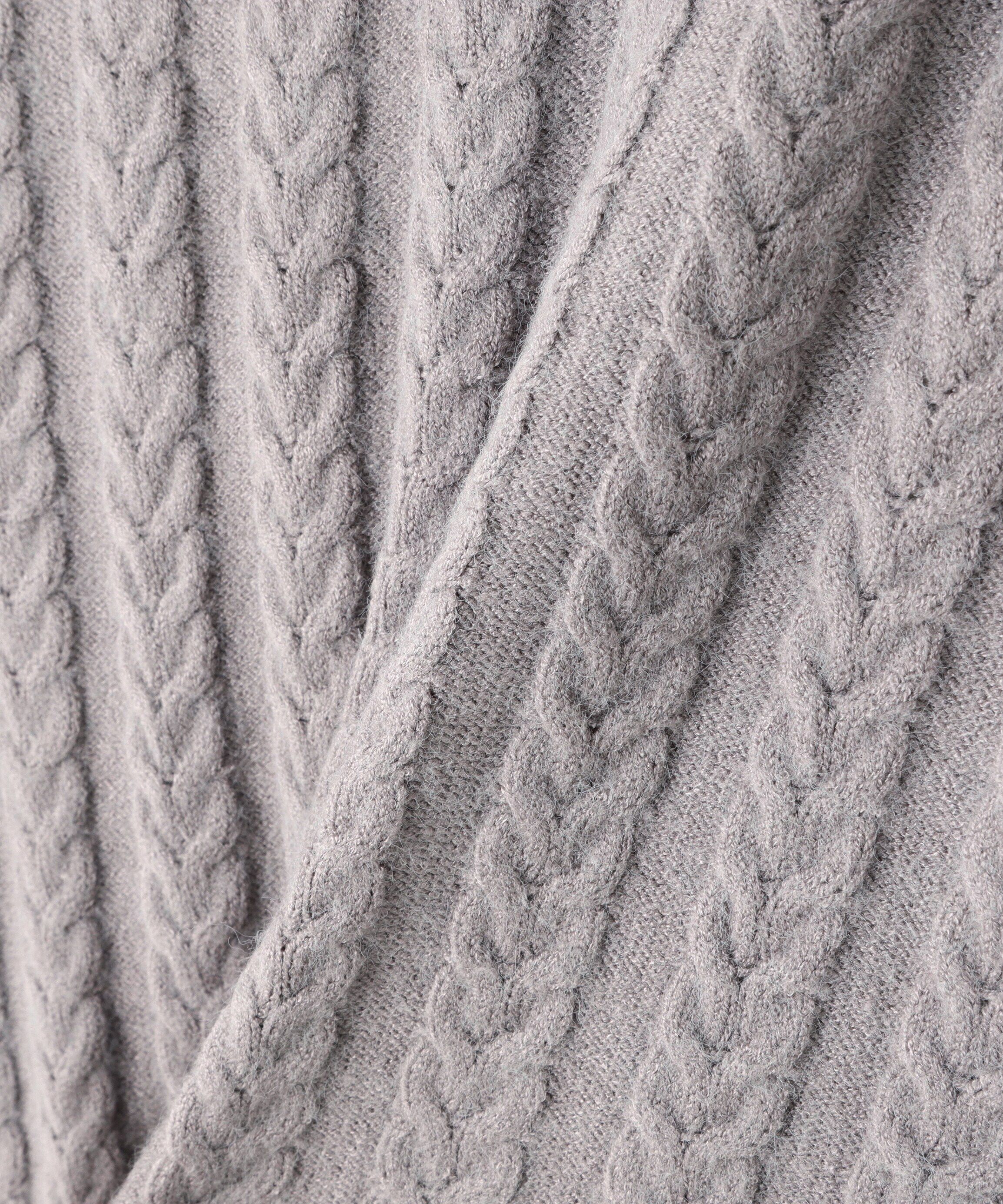 PROPORTION BODY DRESSING「短丈ケーブルニット　24AW」|ニット・セーター|