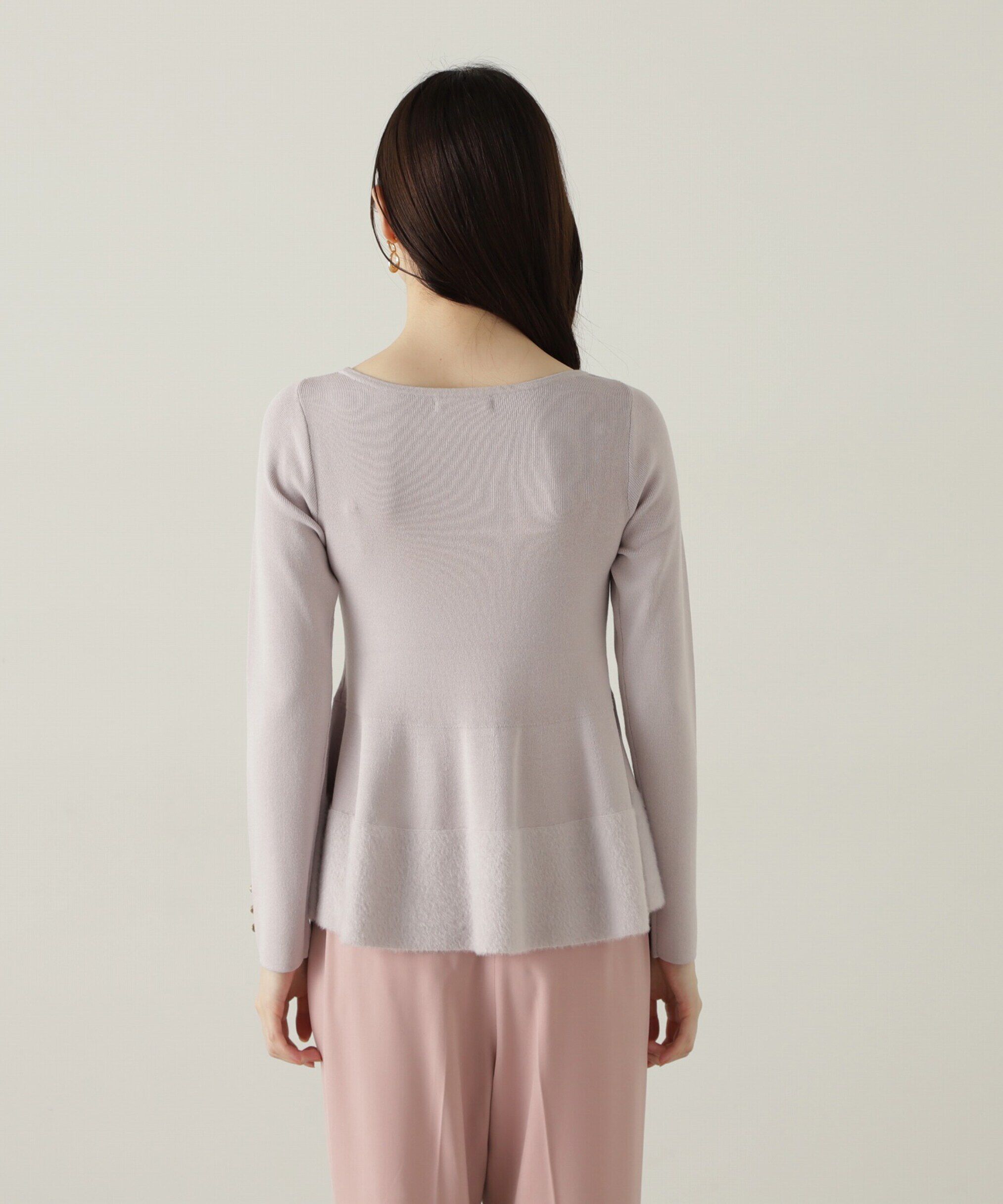 PROPORTION BODY DRESSING「フェザーペプラムニット　24AW」|ニット・セーター|