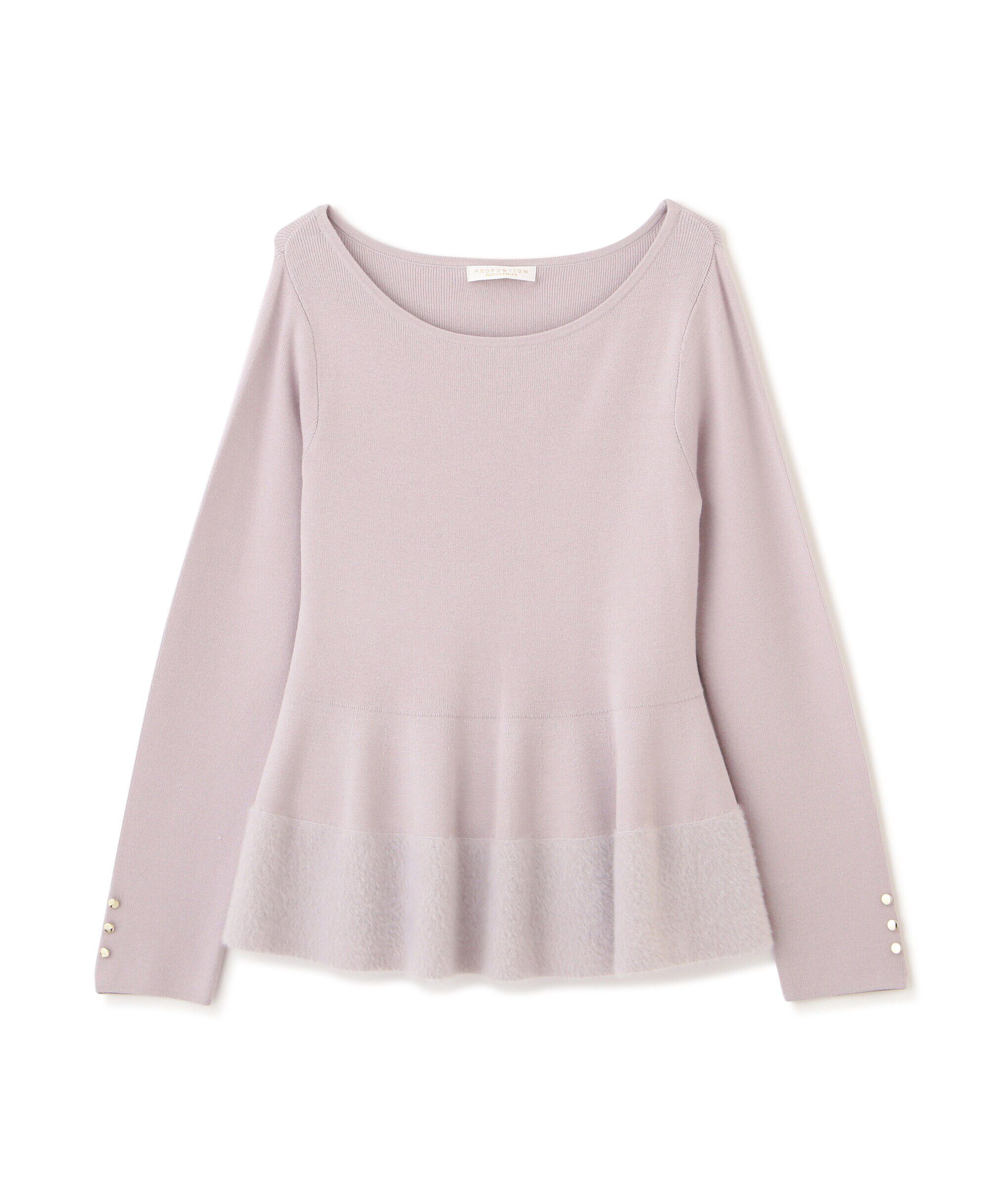 PROPORTION BODY DRESSING「フェザーペプラムニット　24AW」|ニット・セーター|