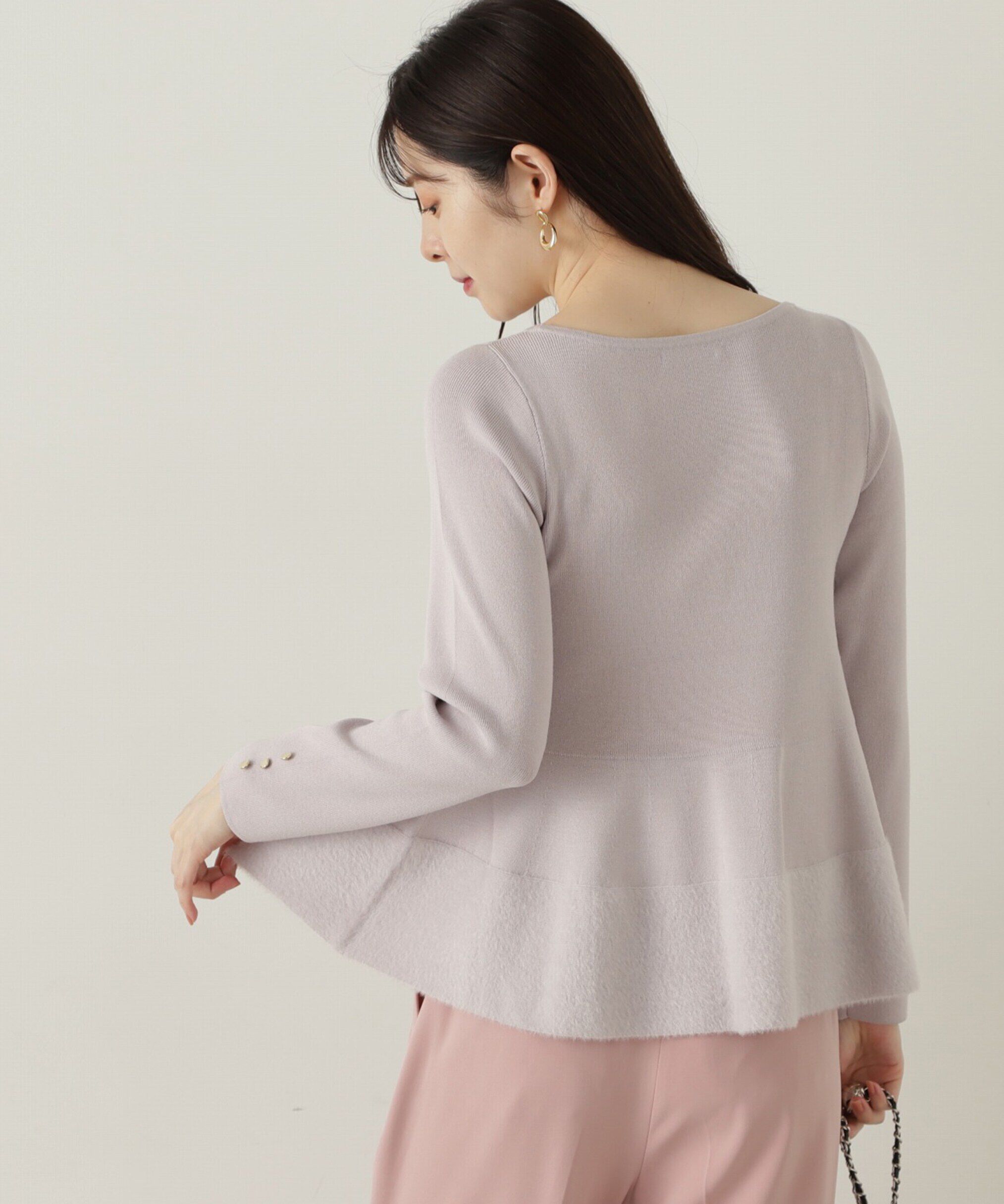 PROPORTION BODY DRESSING「フェザーペプラムニット　24AW」|ニット・セーター|