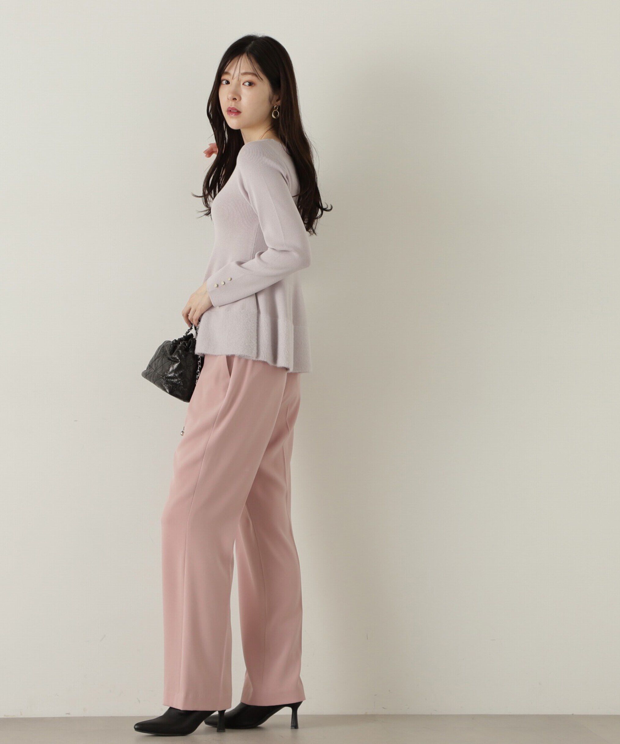 PROPORTION BODY DRESSING「フェザーペプラムニット　24AW」|ニット・セーター|