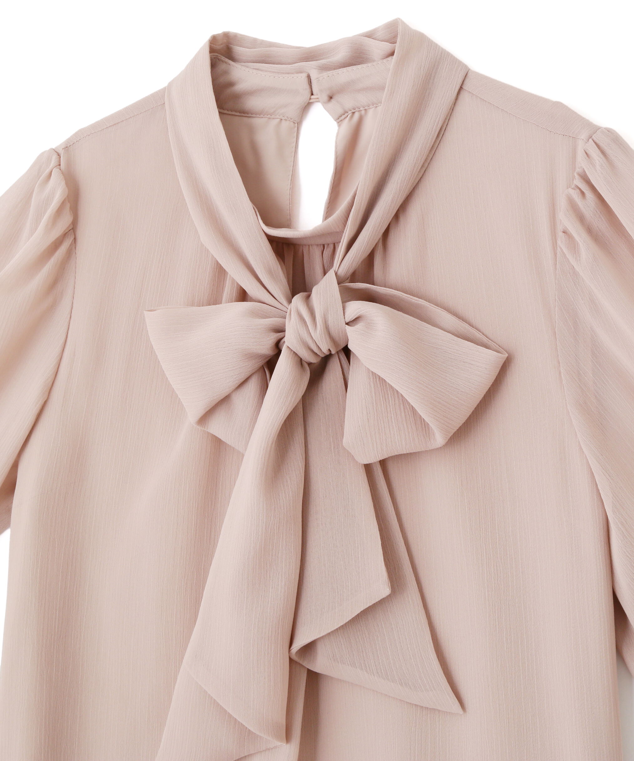 PROPORTION BODY DRESSING「＜ウォッシャブル＞ビッグリボン楊柳ブラウス 25AW」|シャツ・ブラウス|