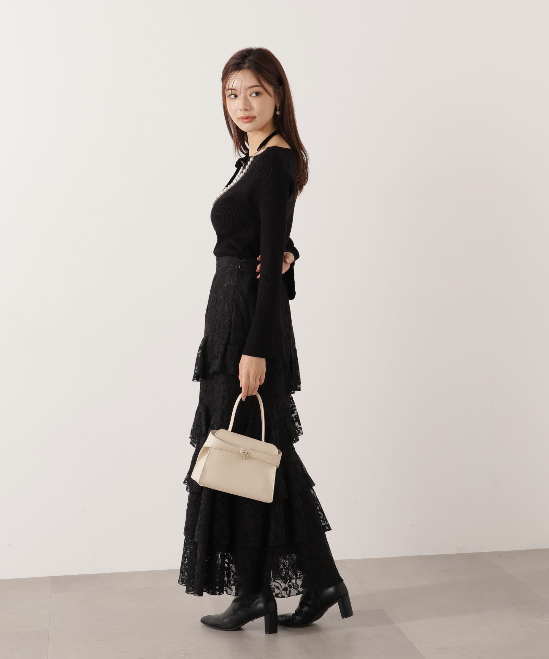 PROPORTION BODY DRESSING「＜ウォッシャブル＞フレアスリーブオフショルニット」|ニット・セーター|