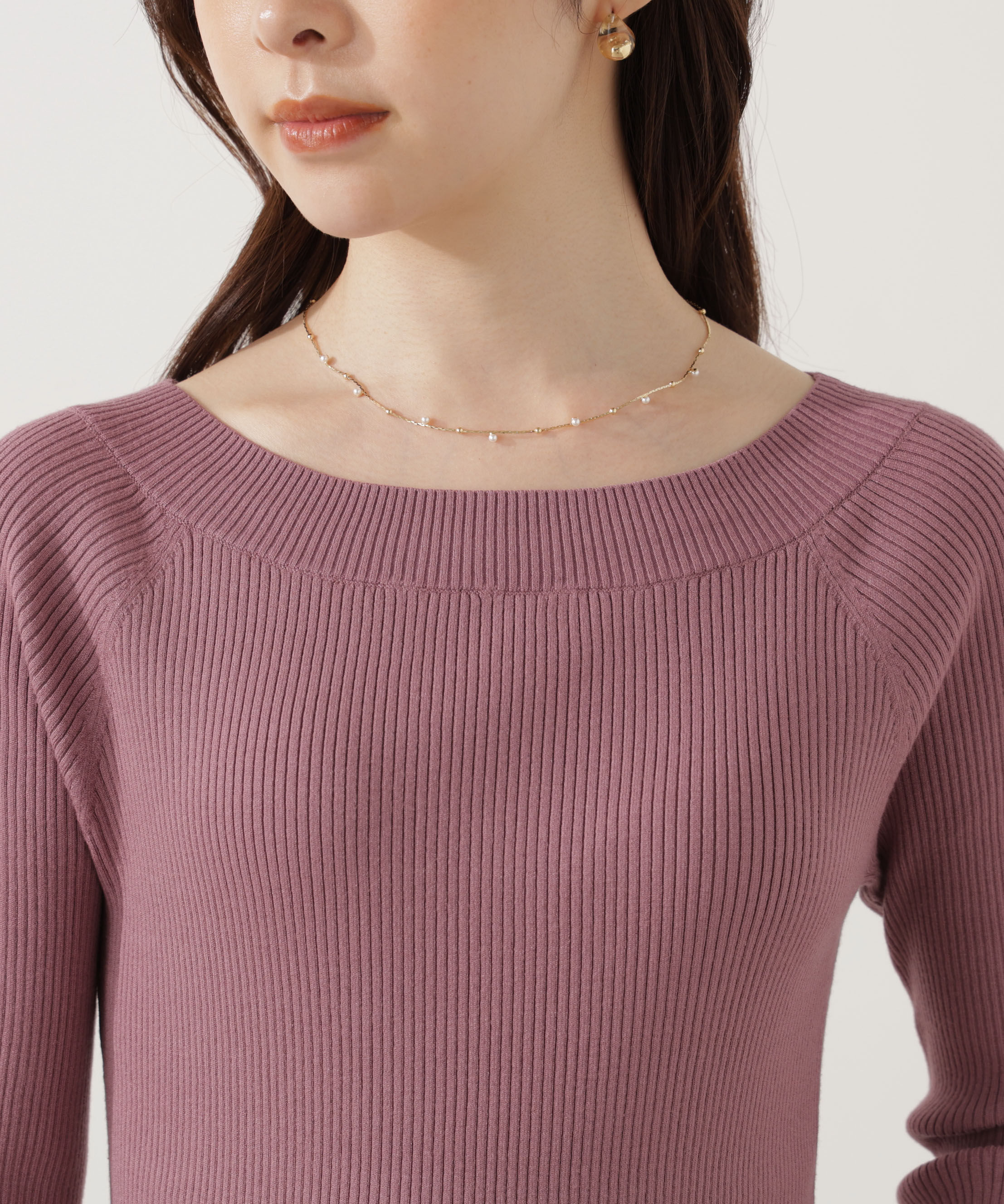 PROPORTION BODY DRESSING「＜ウォッシャブル＞フレアスリーブオフショルニット」|ニット・セーター|