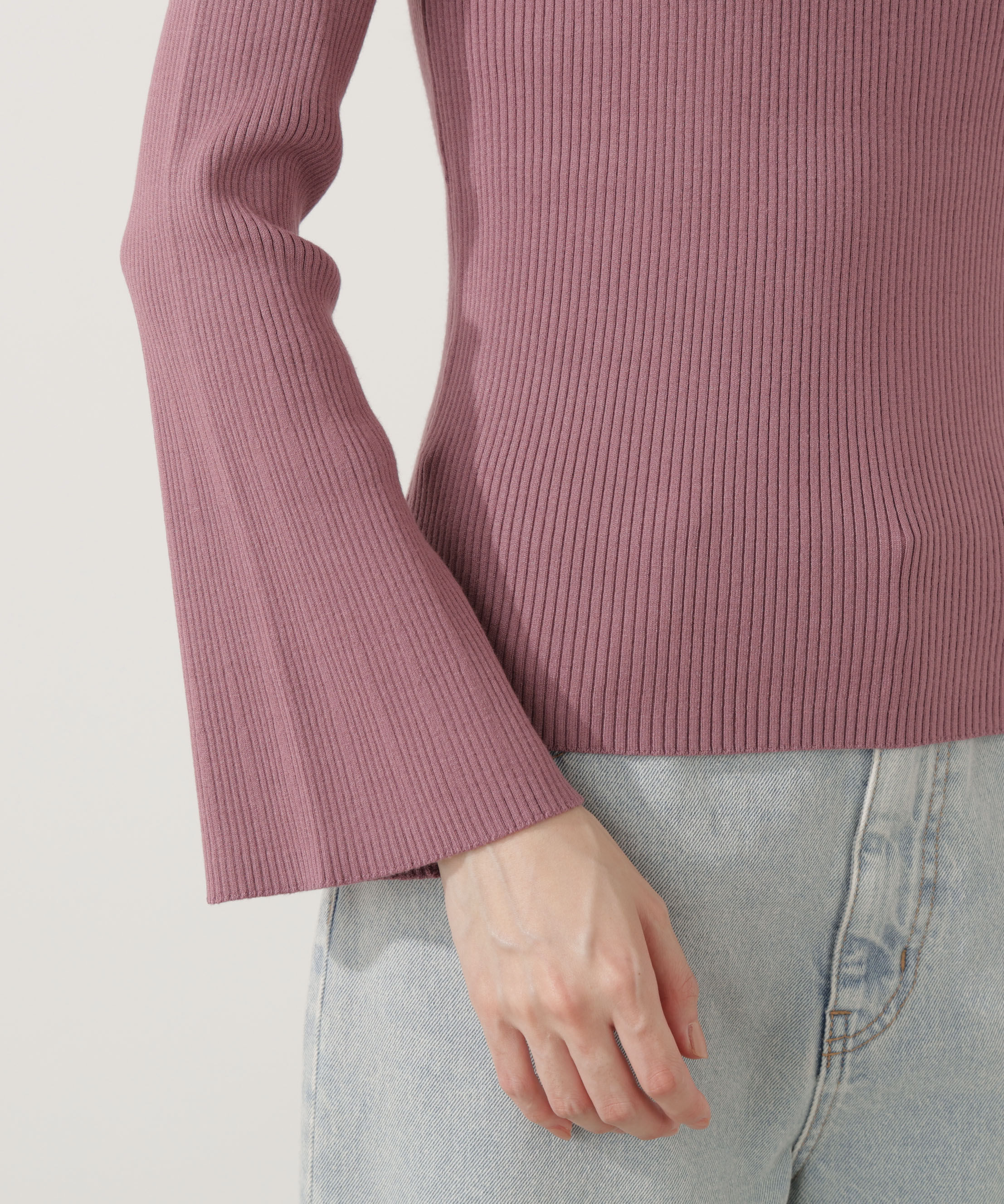 PROPORTION BODY DRESSING「＜ウォッシャブル＞フレアスリーブオフショルニット」|ニット・セーター|