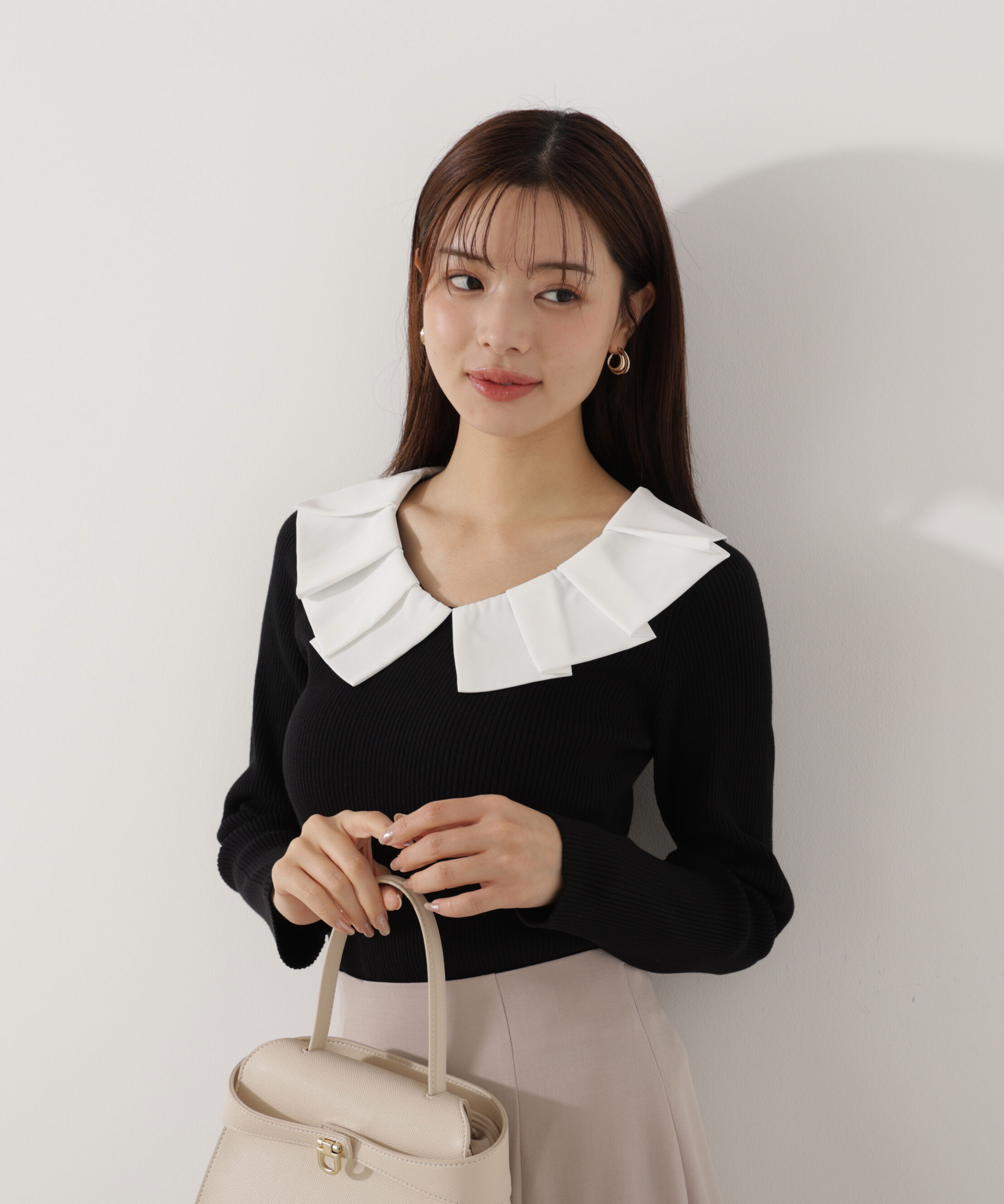 PROPORTION BODY DRESSING「ラッフルカラーニットトップス」|ニット・セーター|