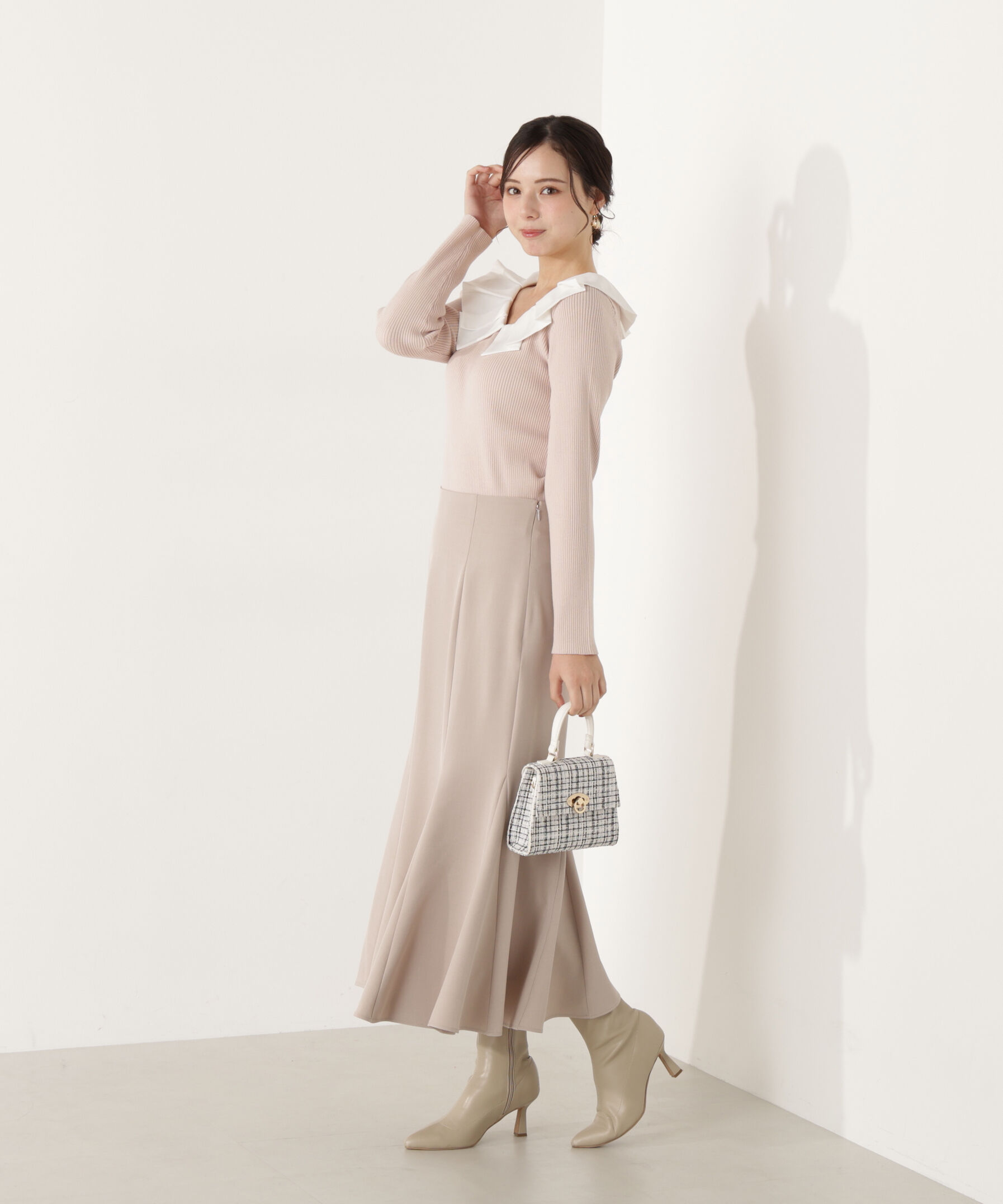 PROPORTION BODY DRESSING「ラッフルカラーニットトップス」|ニット・セーター|