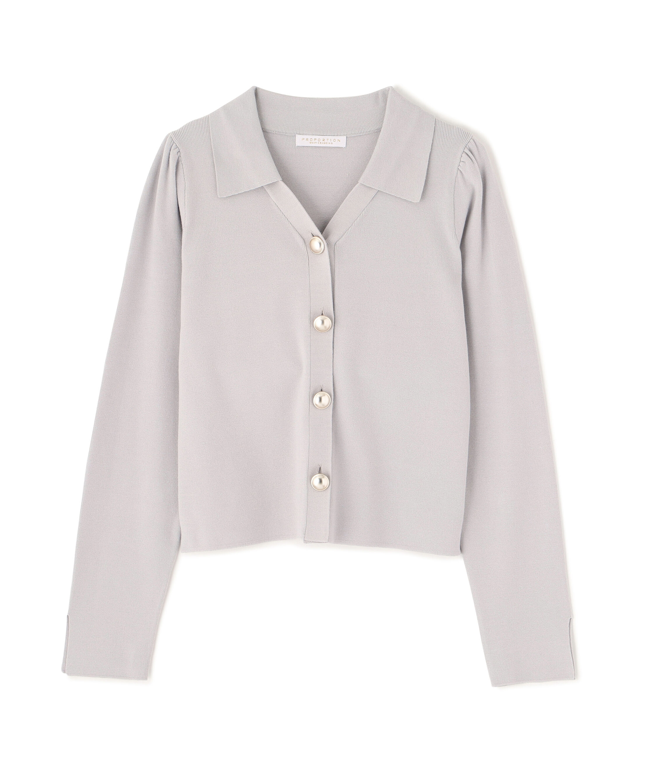 PROPORTION BODY DRESSING「＜ウォッシャブル/UV＞衿付き総針ニット」|ニット・セーター|