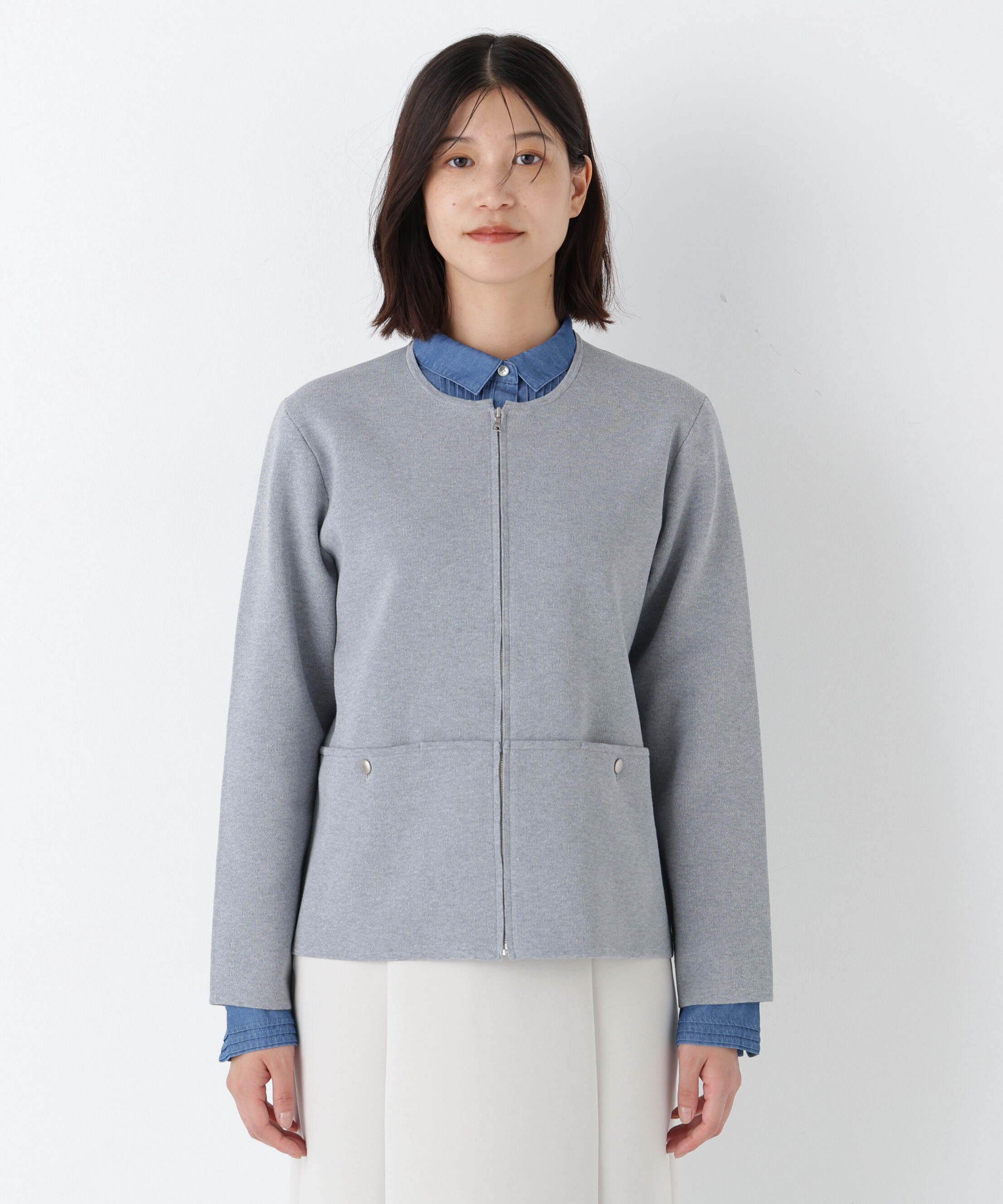  「◆コットンスムースジップアップＪＫ」|その他|