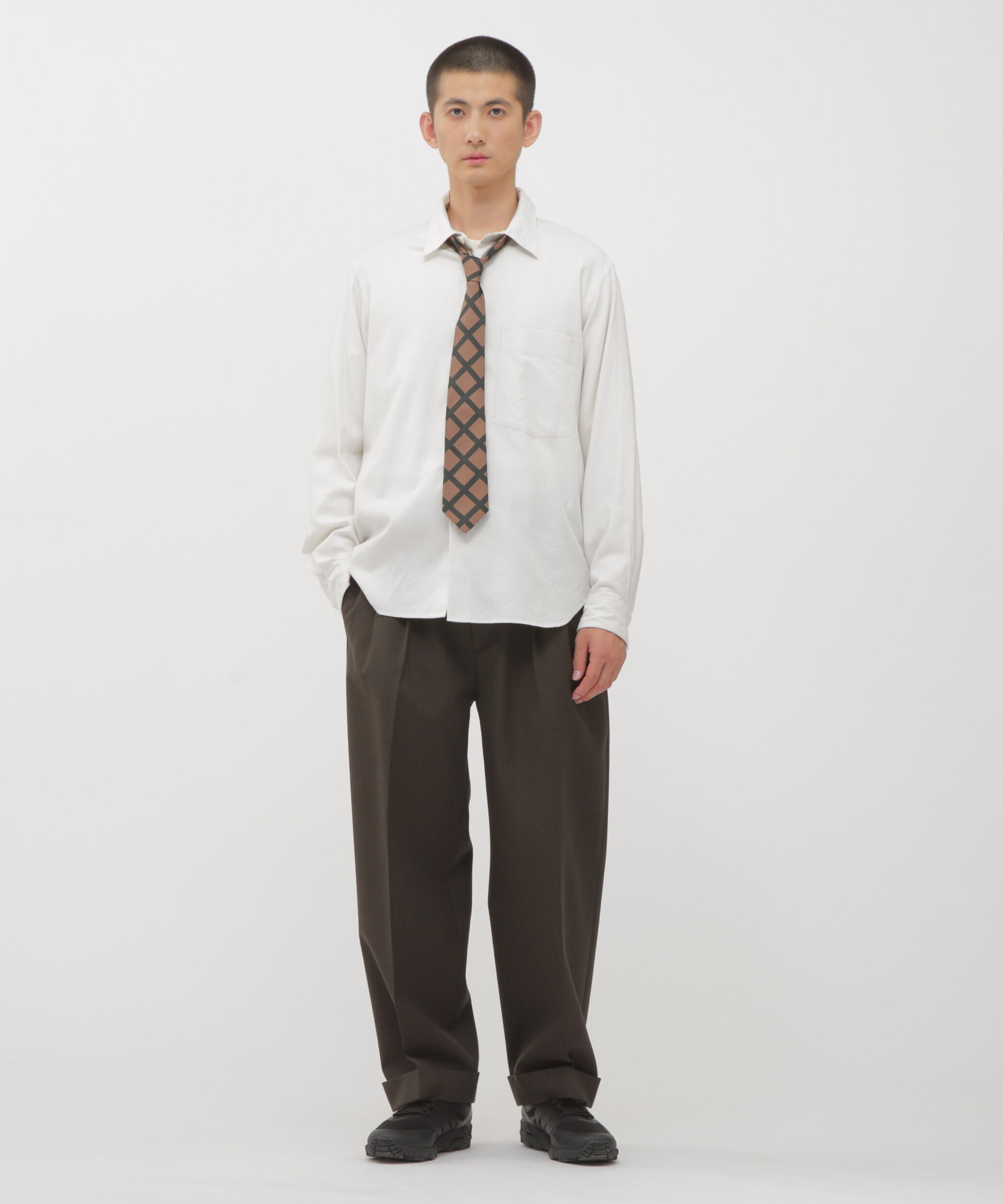 MARGARET HOWELL「COMPACT WOOL SERGE TROUSERS」|その他|