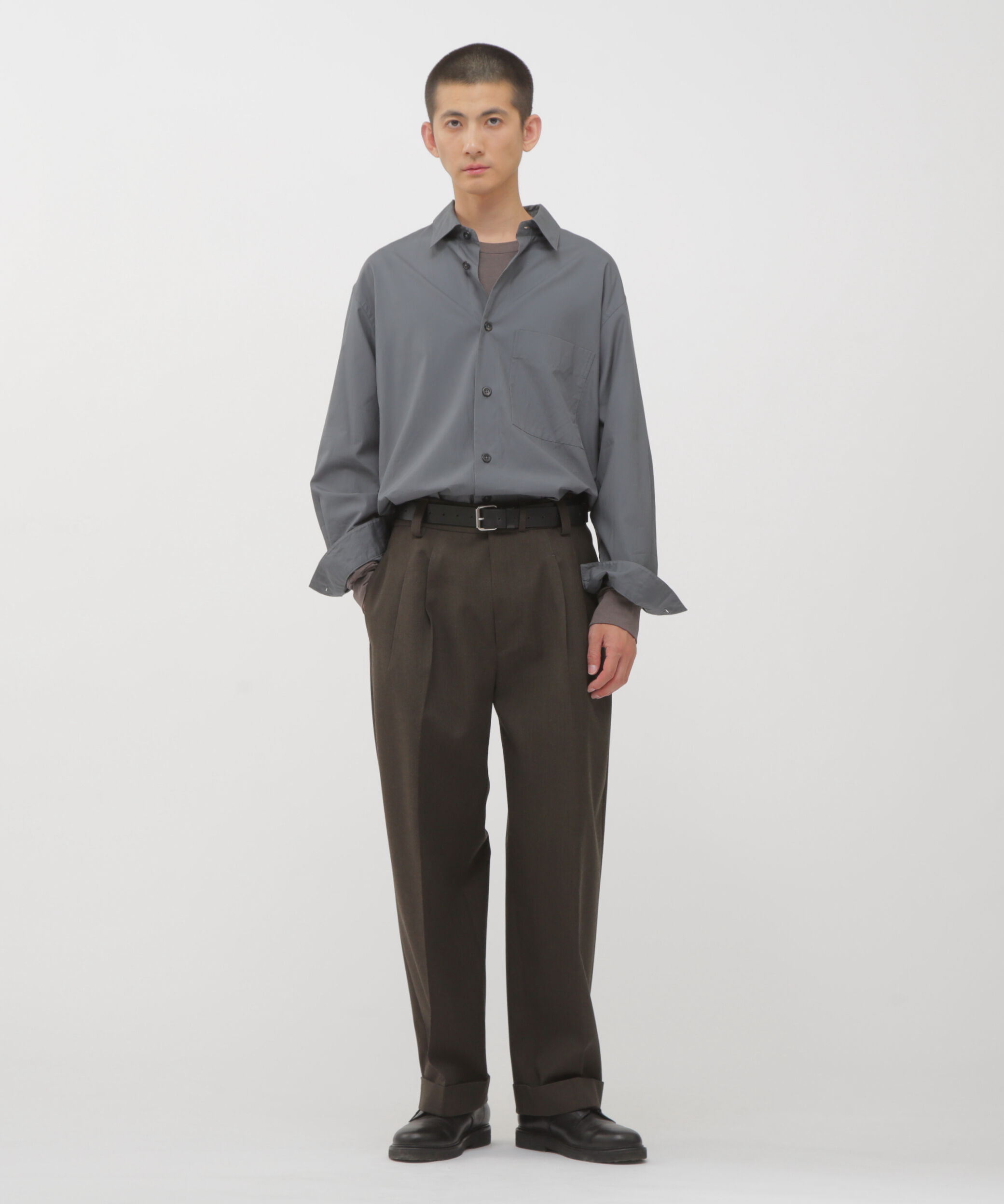 MARGARET HOWELL「COMPACT WOOL SERGE TROUSERS」|その他|