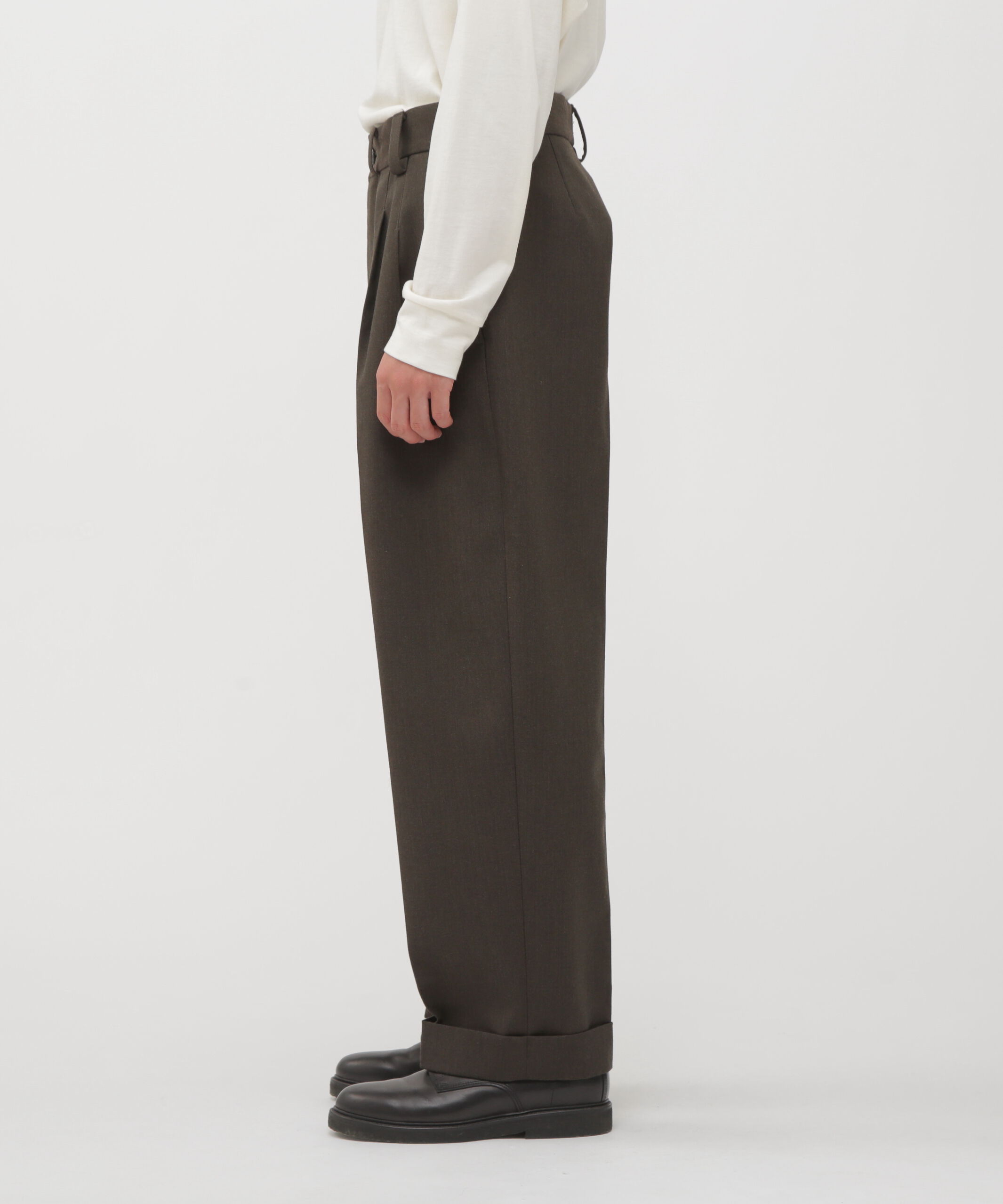 MARGARET HOWELL「COMPACT WOOL SERGE TROUSERS」|その他|