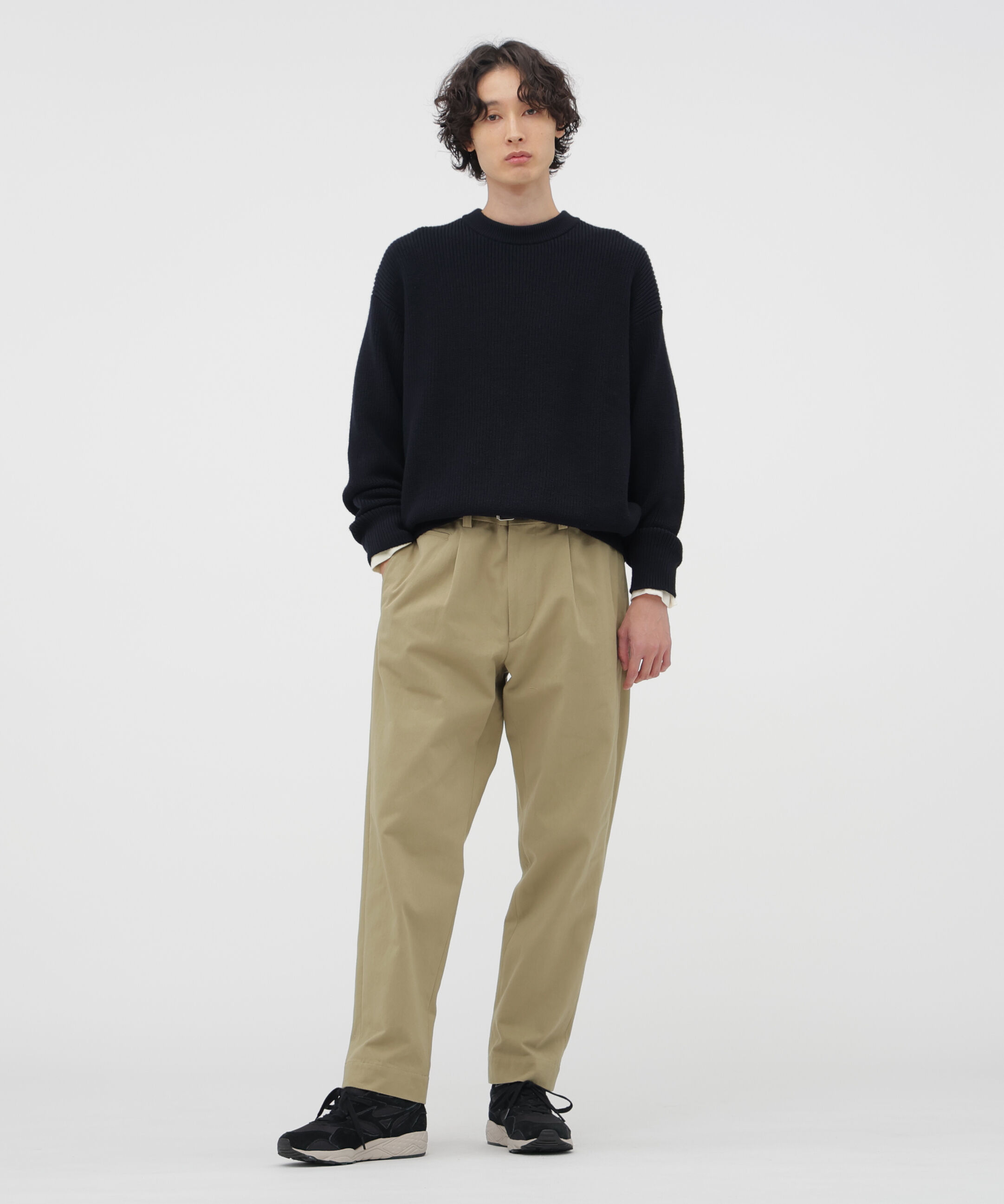 MARGARET HOWELL「IRREGULAR COTTON TWILL TROUSERS」|その他|KHAKI
