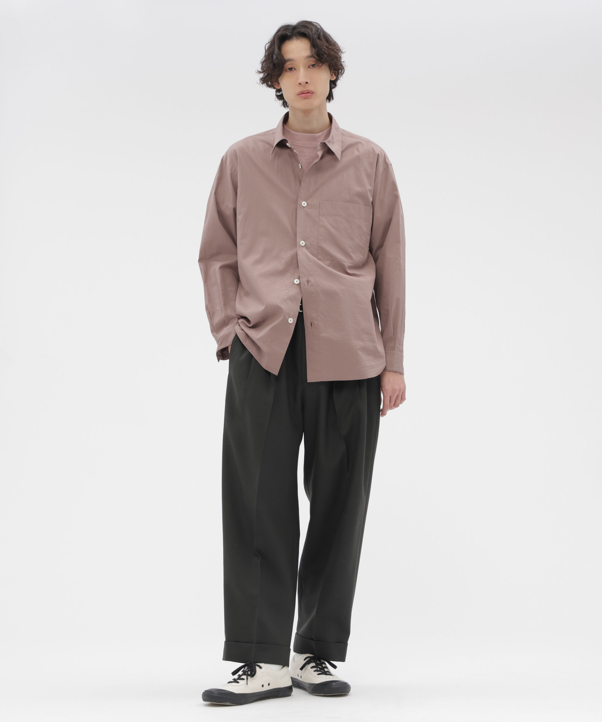 MARGARET HOWELL「DOUBLE TWISTED WOOL TROUSERS」|その他|DARK CHARCOAL4