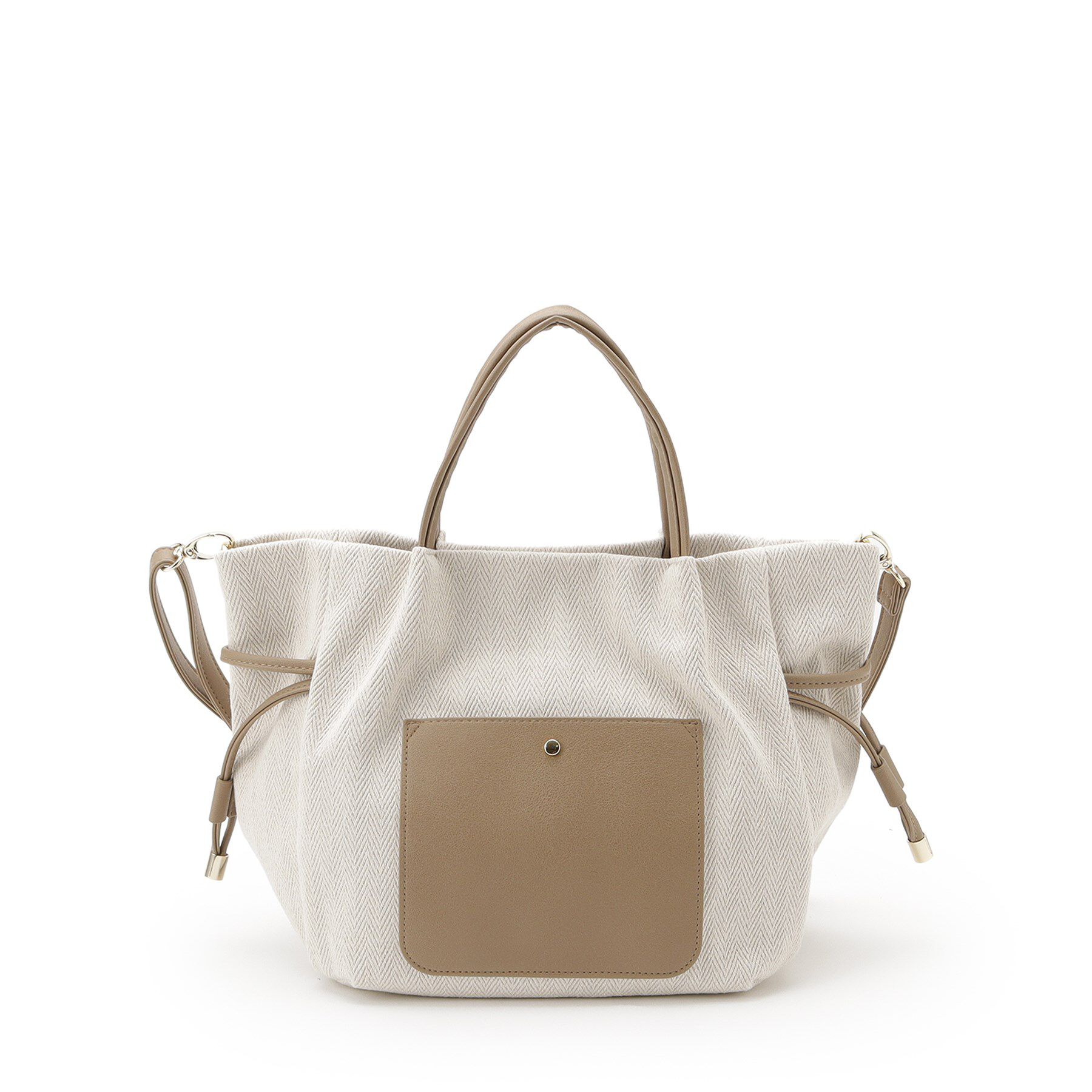 SHOO･LA･RUE「【2WAY】素材コンビトートバッグ」|トートバッグ|