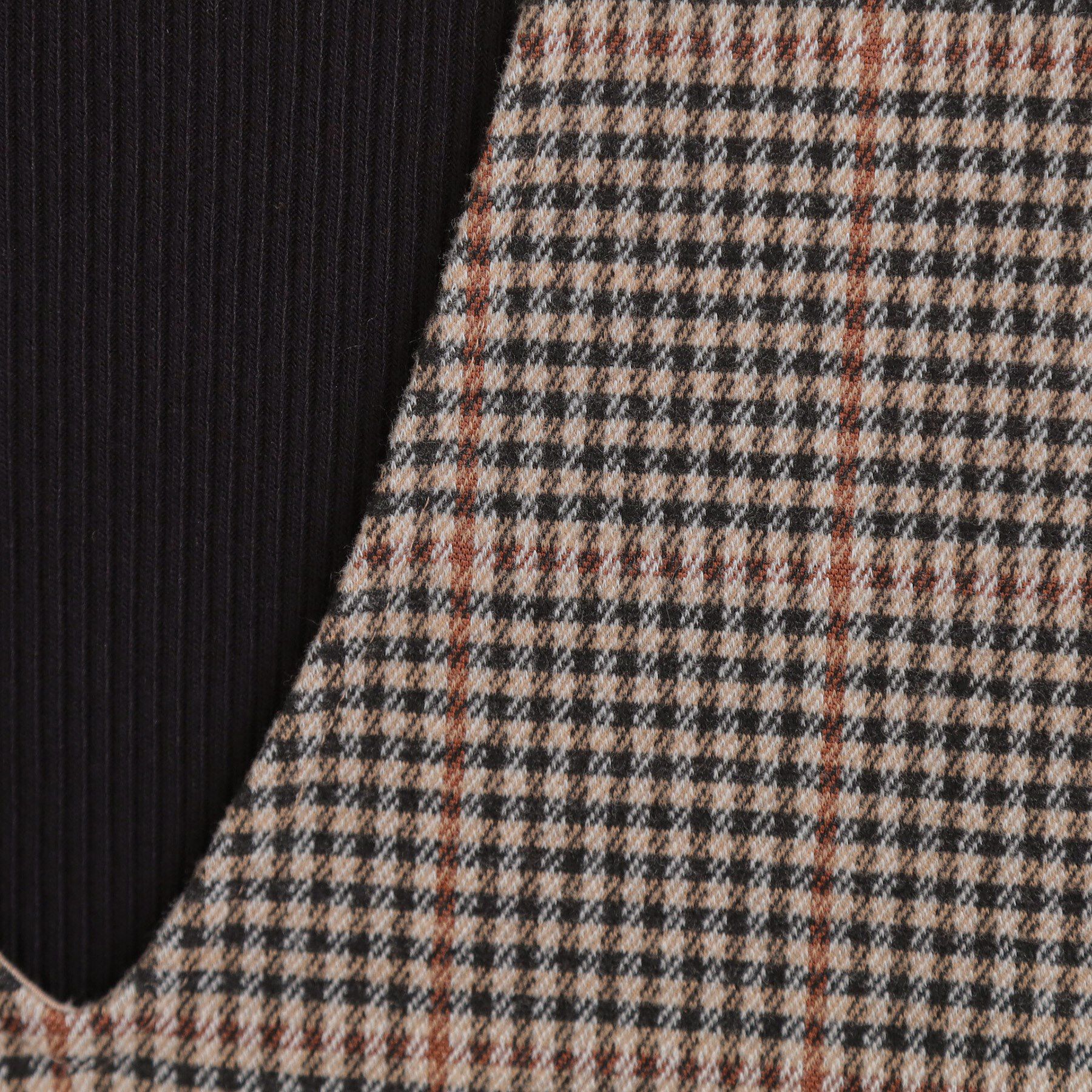 SHOO･LA･RUE「【2点セット/洗濯機可】時短でコーデが決まる ジャンドレ+リブインナー」|ワンピース|