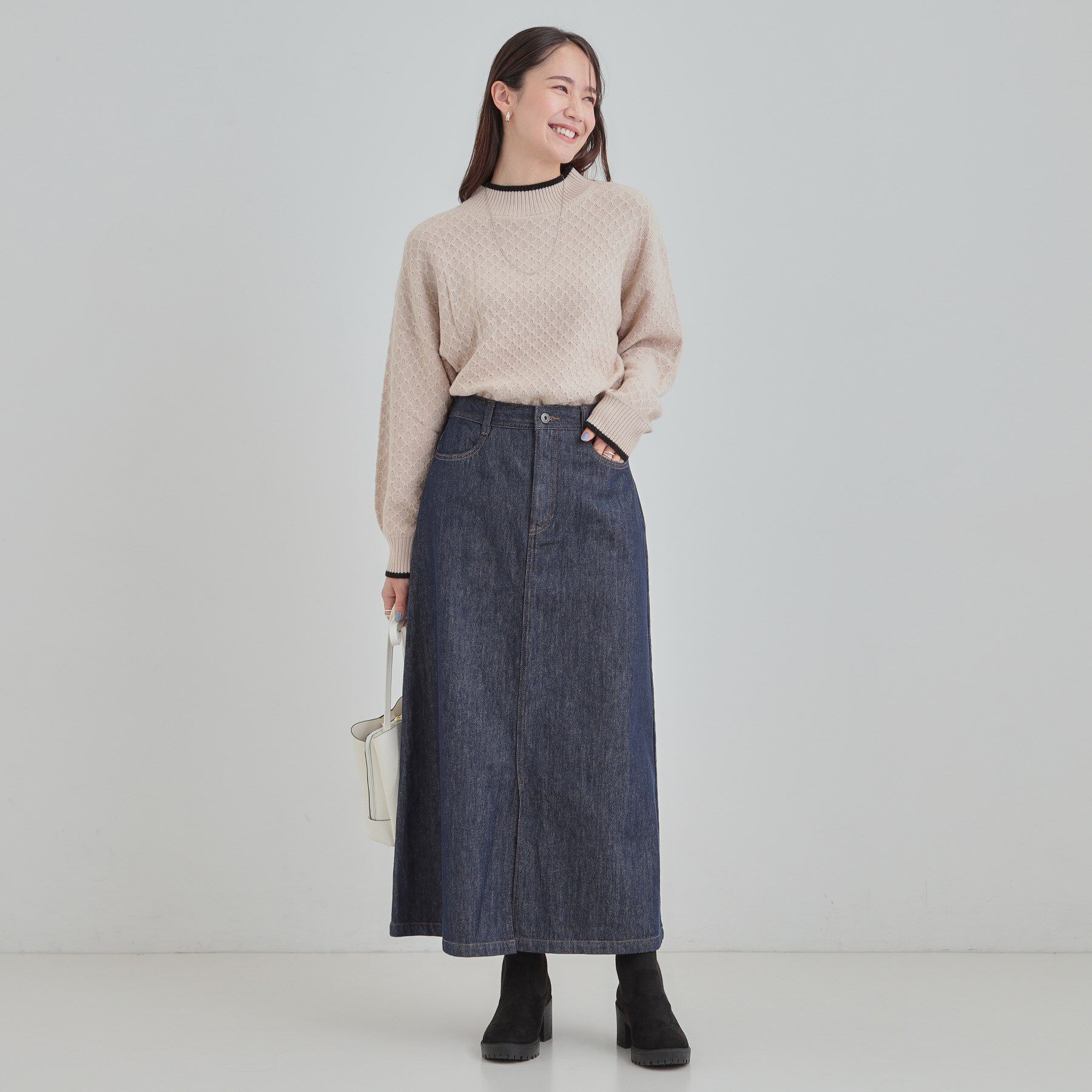 SHOO･LA･RUE「【SHOO・LA・RUE DENIM】シンプルだから使いやすい Aラインスカート」|スカート|