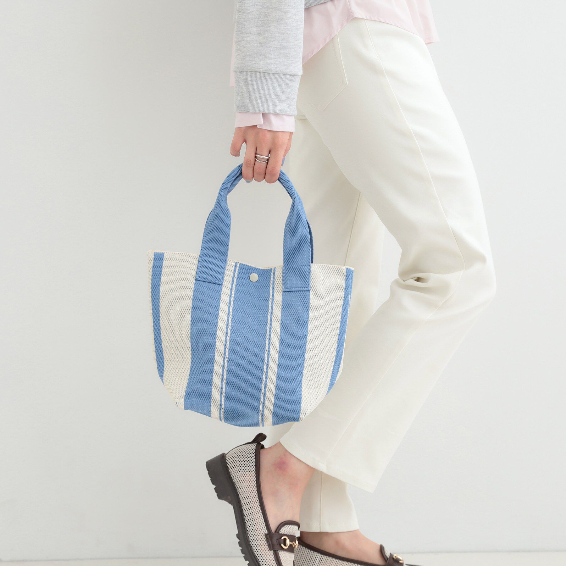 SHOO･LA･RUE「ニットランチトートバッグ」|トートバッグ|