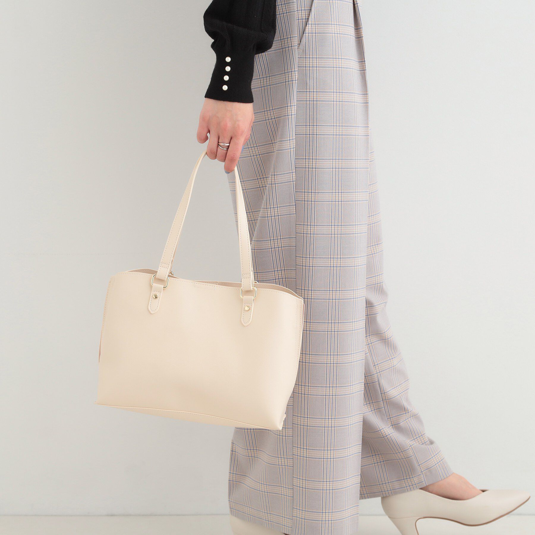 SHOO･LA･RUE「サイド配色トートバッグ」|トートバッグ|