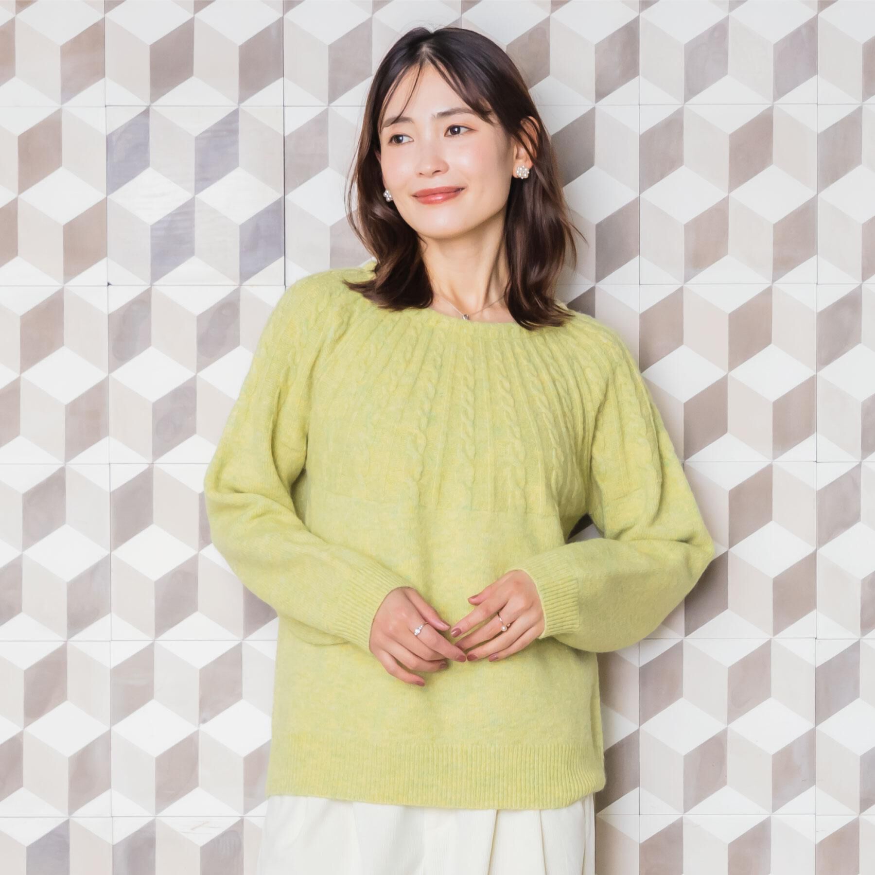 ITS&rsquo;DEMO「【手洗い可】求心柄ニット」|ニット・セーター|