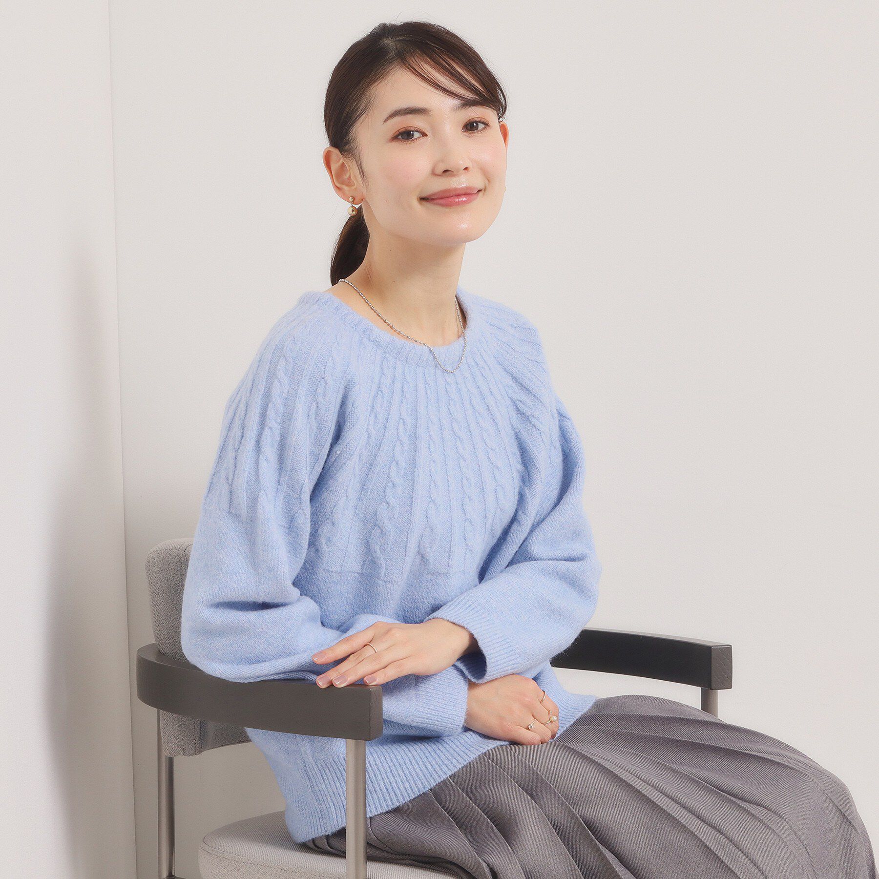 ITS&rsquo;DEMO「【手洗い可】求心柄ニット」|ニット・セーター|