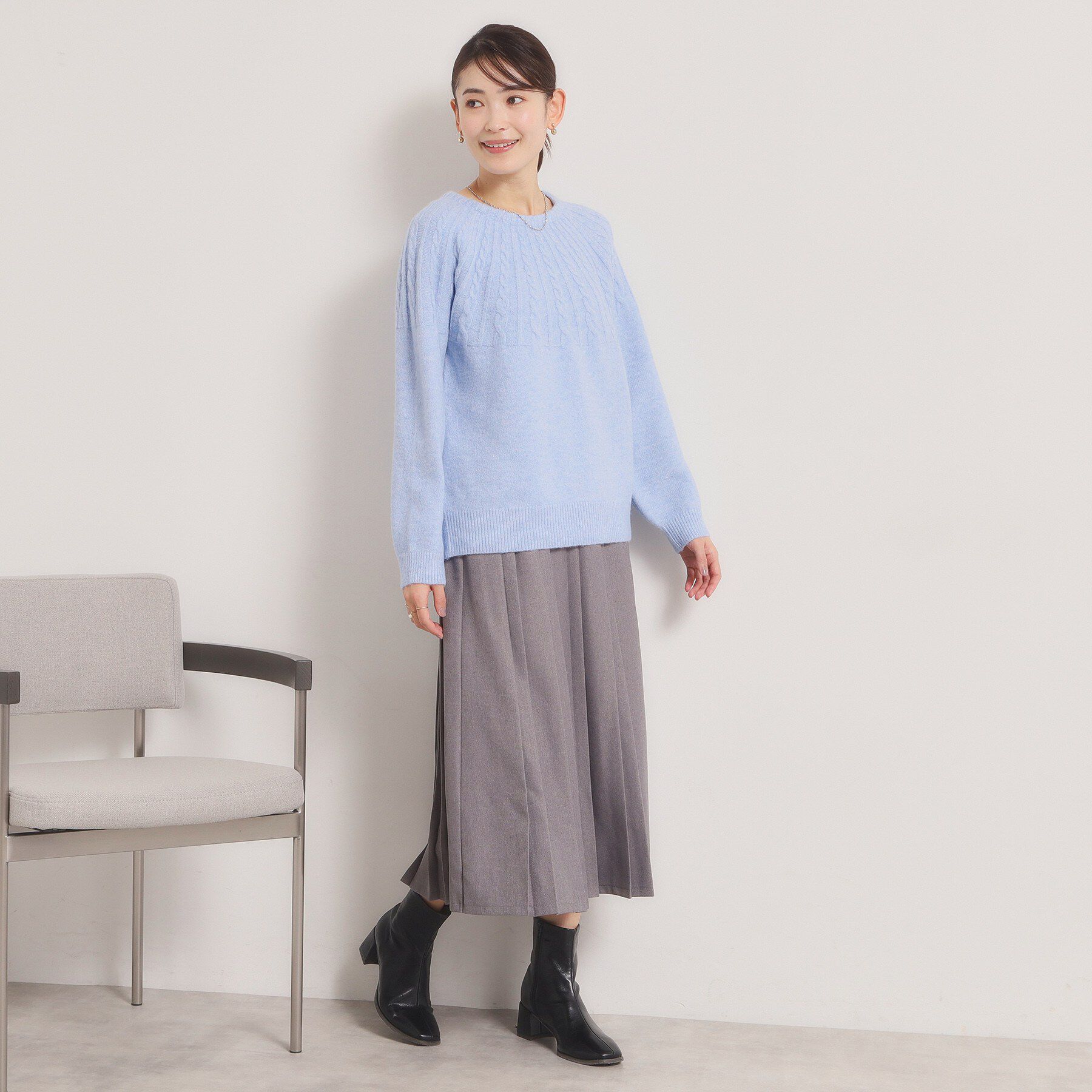 ITS&rsquo;DEMO「【手洗い可】求心柄ニット」|ニット・セーター|